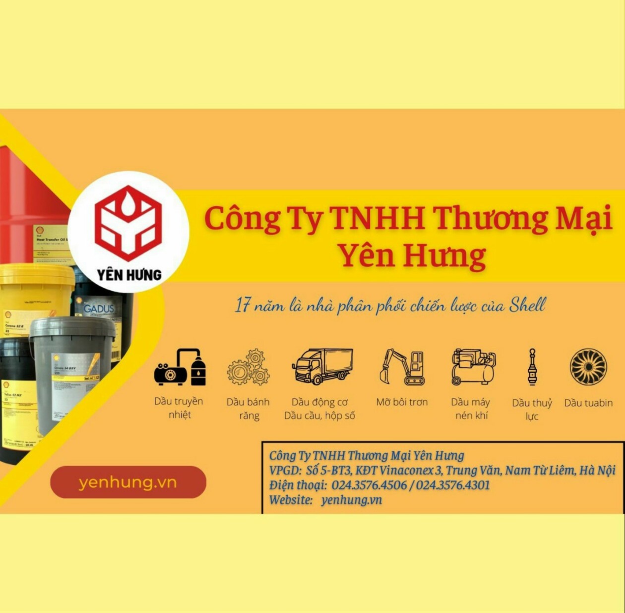 Cover image for Công Ty Sản Xuất & Thương Mại Yên Hưng