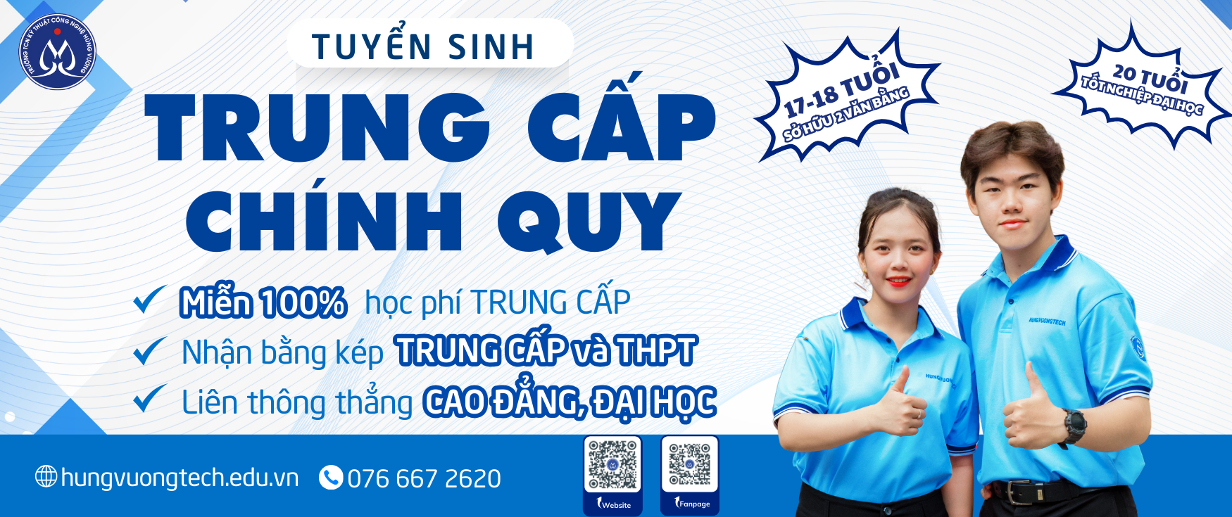 Cover image for Trường Trung cấp nghề Kỹ thuật Công nghệ Hùng Vương