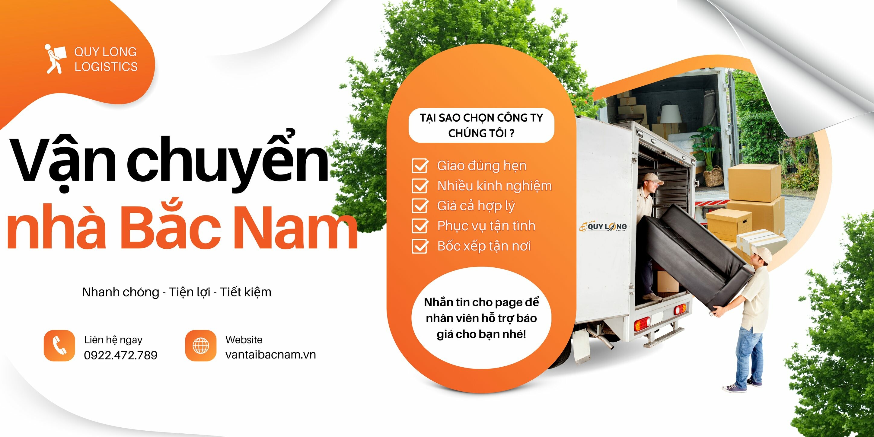 Cover image for Quý Long Logistics - Dịch vụ vận chuyển toàn quốc