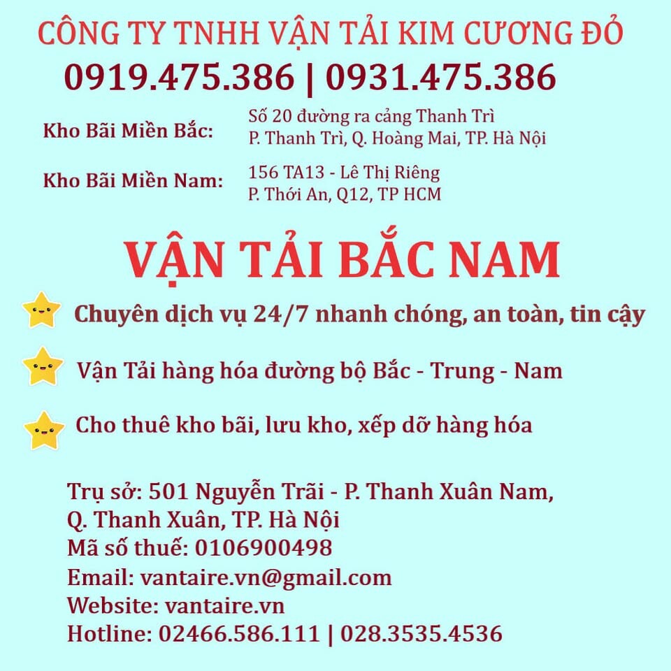 Cover image for CÔNG TY TNHH VẬN TẢI KIM CƯƠNG ĐỎ