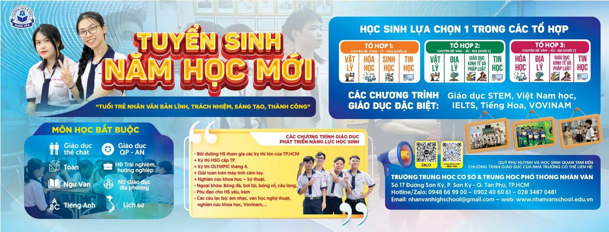 Cover image for Trường THCS & THPT Nhân Văn