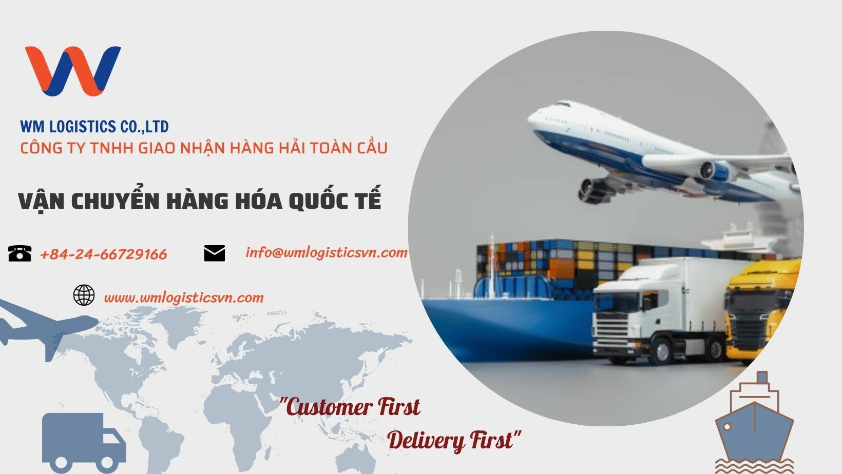 Cover image for Giao nhận Hàng Hải Toàn Cầu - WM Logistics