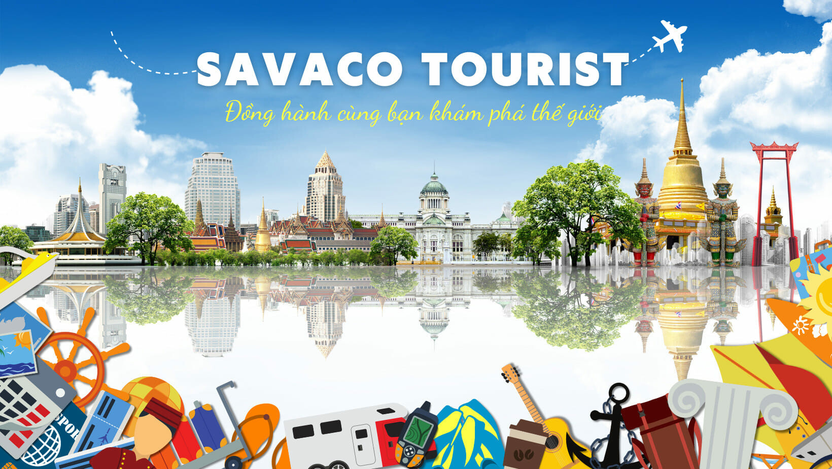 Cover image for DU LỊCH SAO VÀNG - Savaco Tourist