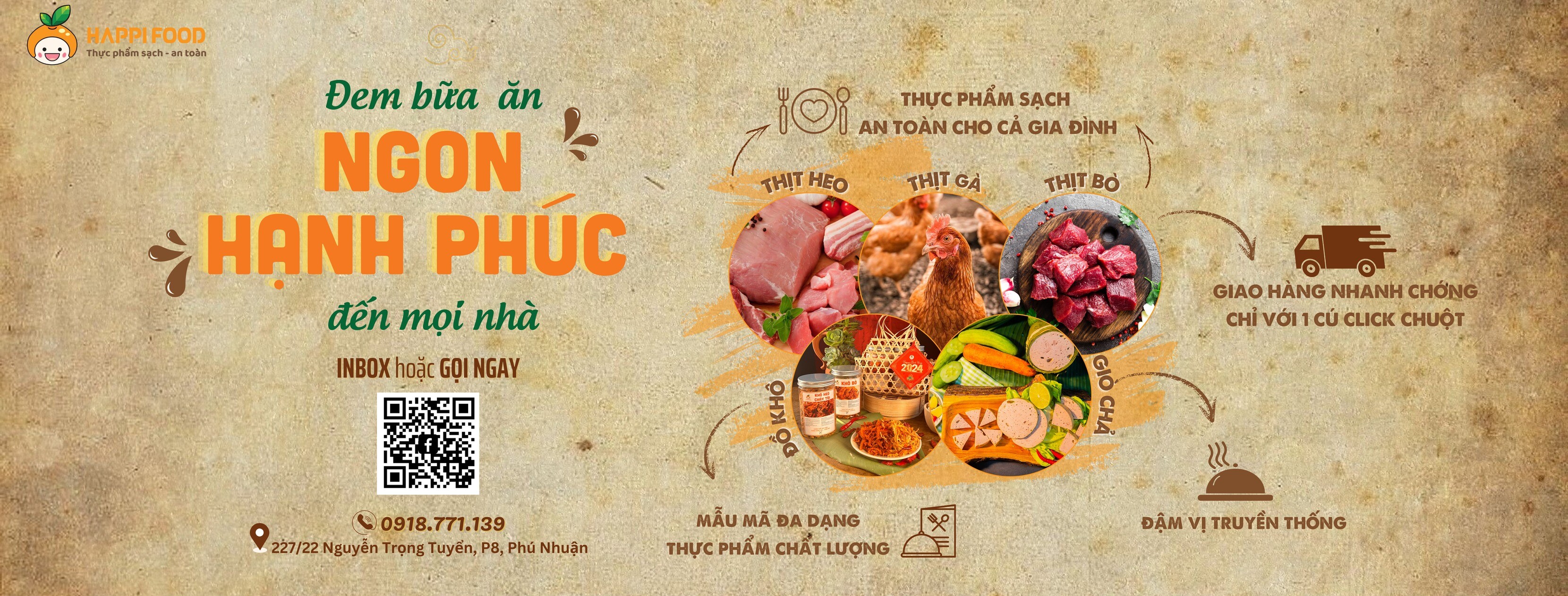 Cover image for Thực phẩm An Toàn Hạnh Phúc - Happi food