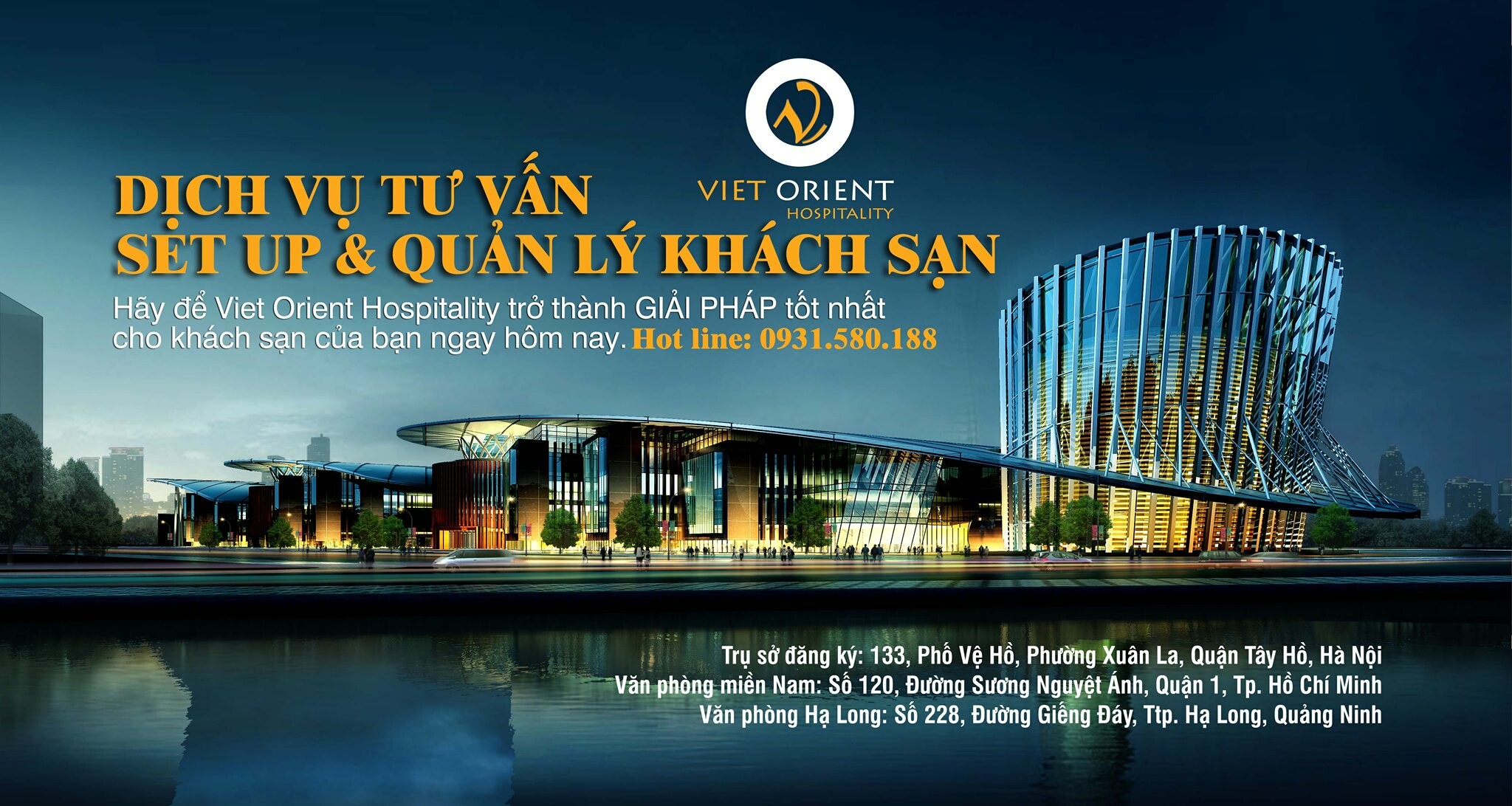 Cover image for Tư vấn du lịch & quản lý khách sạn Viet Orient