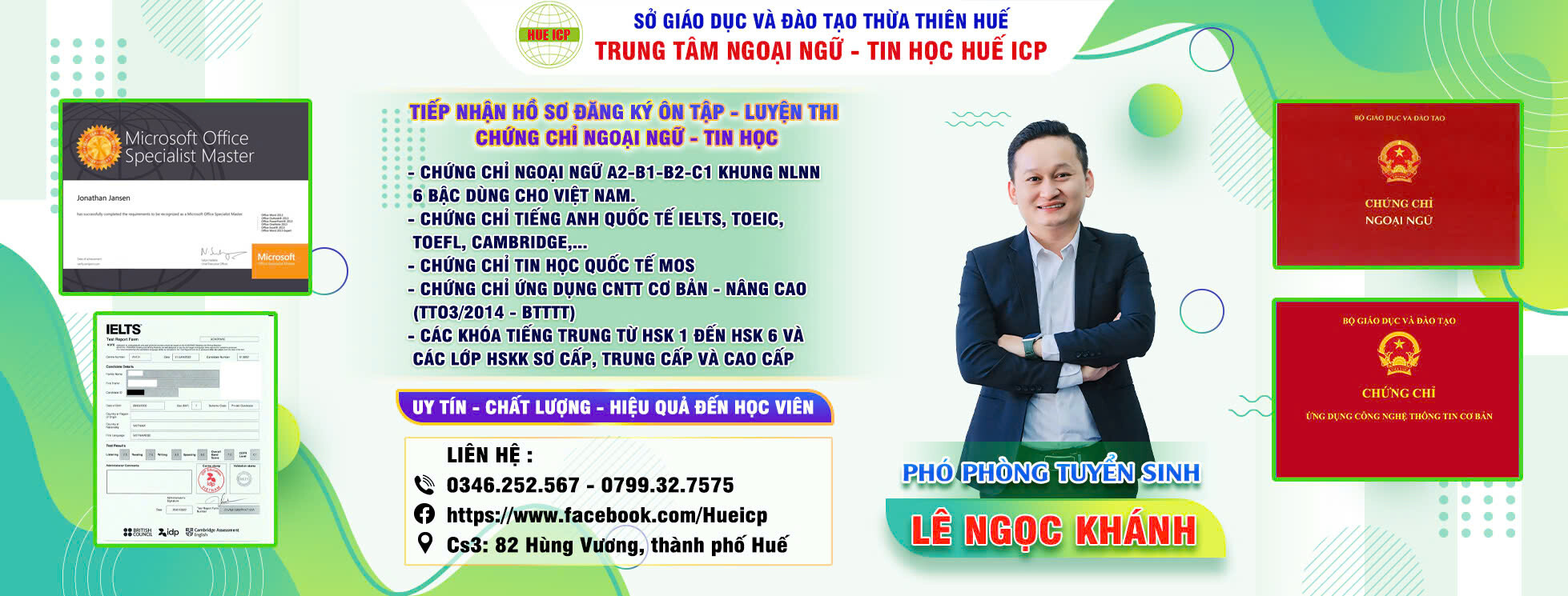 Cover image for TRUNG TÂM NGOẠI NGỮ - TIN HỌC HUẾ ICP