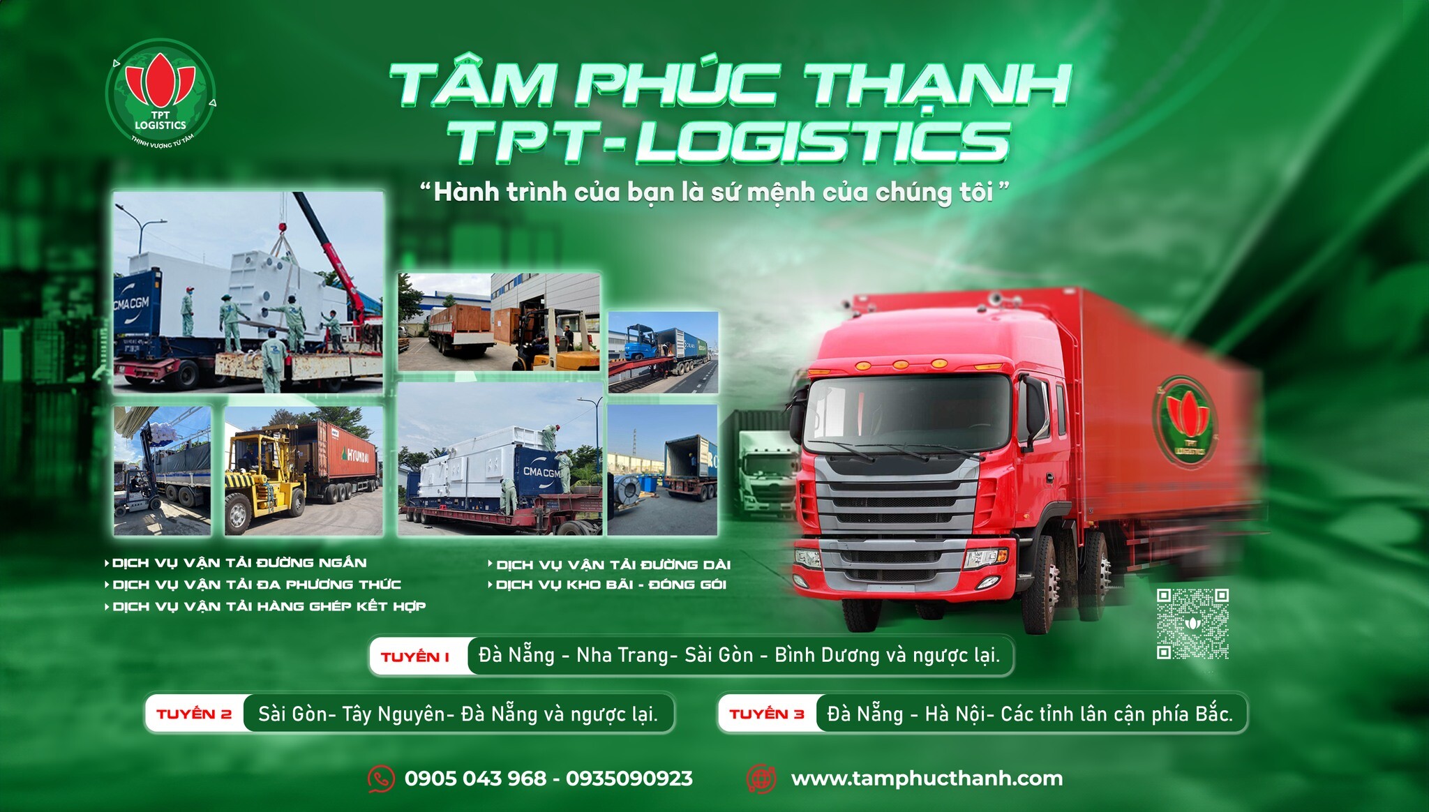 Cover image for Dịch Vụ Tổng Hợp Tâm Phúc Thạnh - TPT Logistics