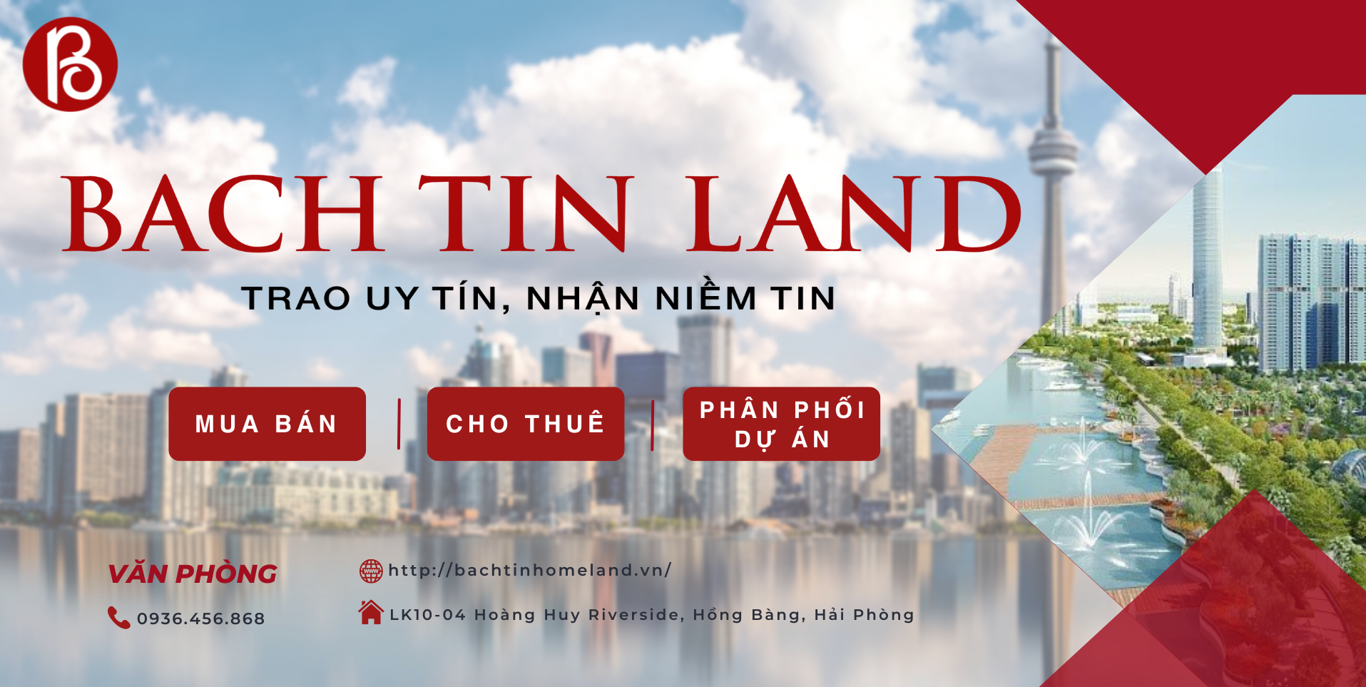 Cover image for Bất động sản và Dịch vụ Tiếp vận Bách Tín