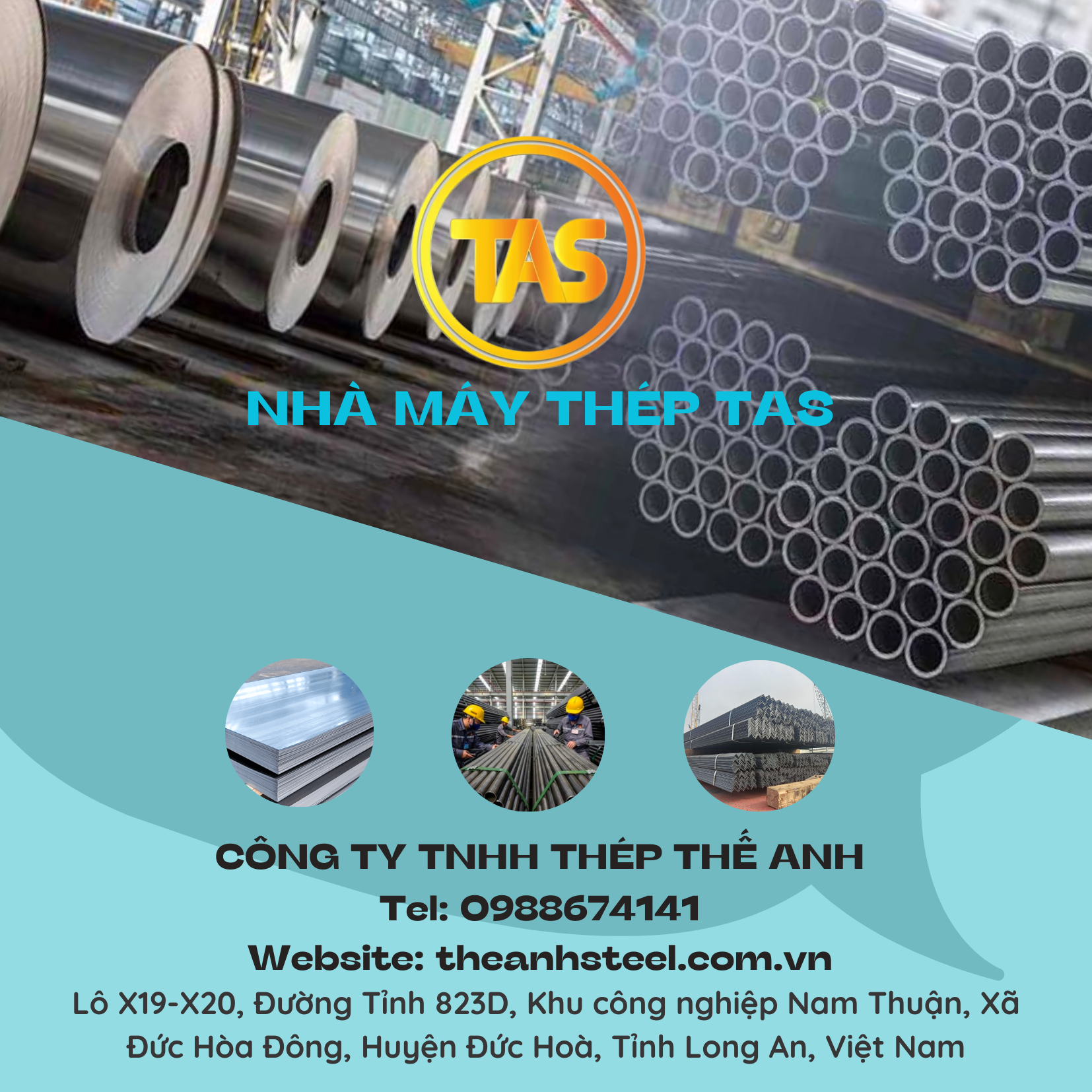 Cover image for Thép Thế Anh – Nhà Máy Thép TAS