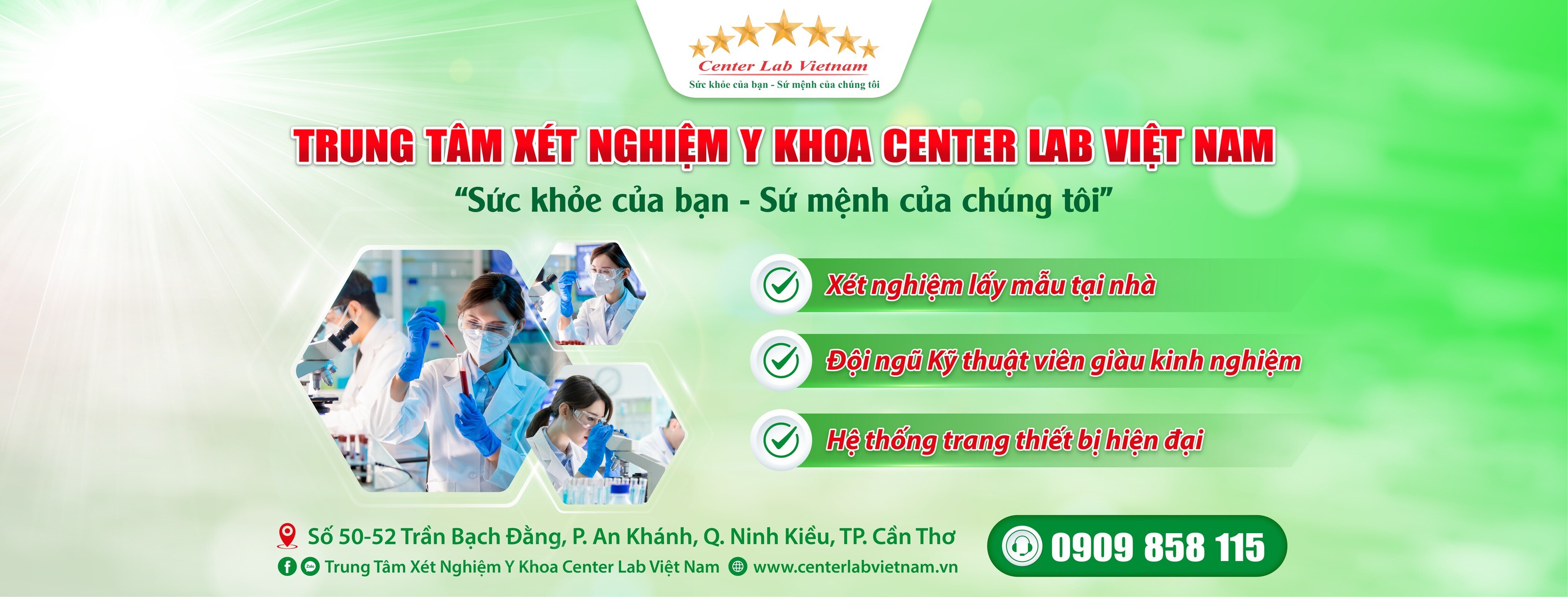 Cover image for Trung tâm xét nghiệm y khoa Center Lab Việt Nam