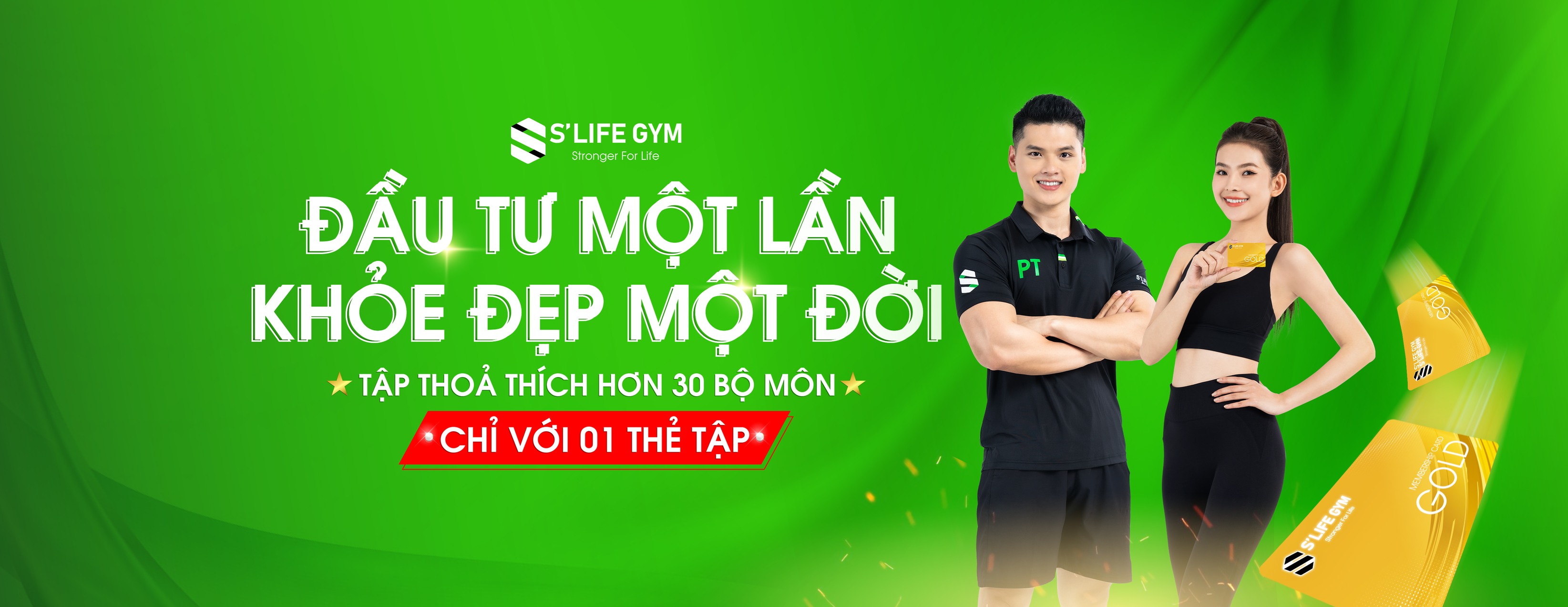 Cover image for Phòng tập xanh SLIFEGYM