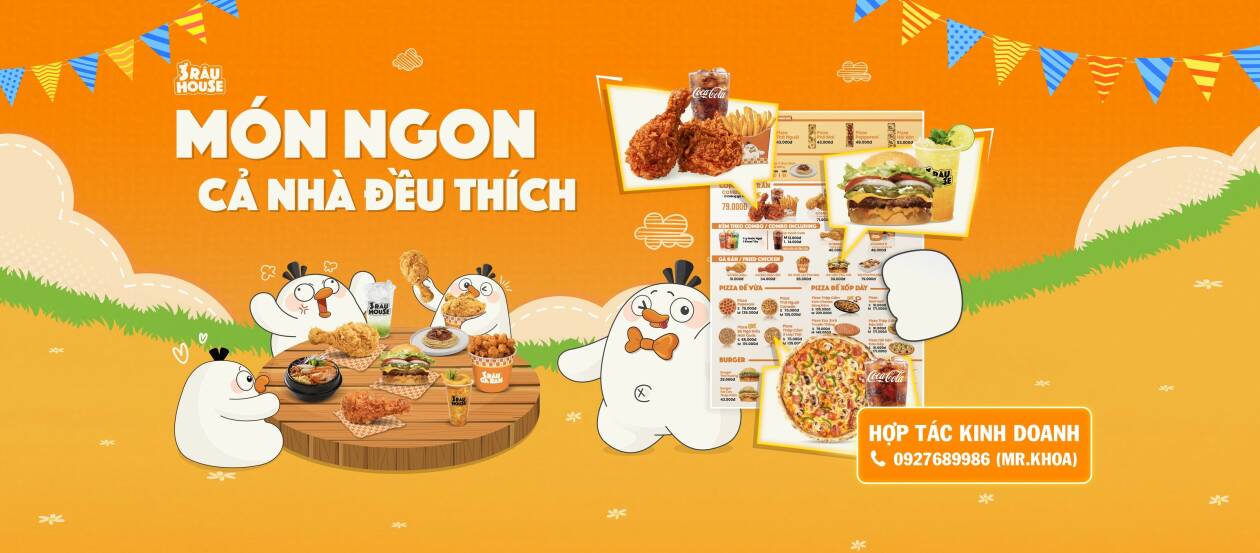 Cover image for GÀ RÁN PIZZA TRÀ SỮA 3 RÂU