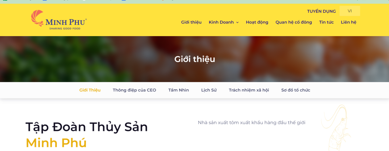 Cover image for TẬP ĐOÀN THỦY SẢN MINH PHÚ