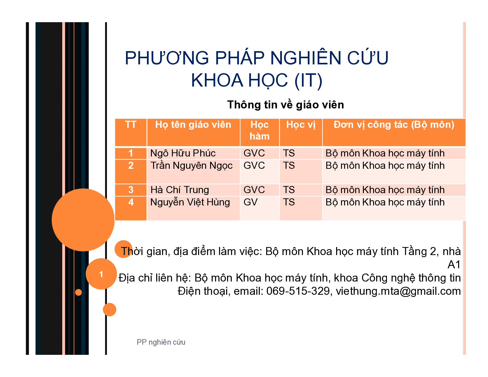 Bài giảng học phần Phương pháp nghiên cứu khoa học | Học viện Kỹ thuật Quân sự (trang 1)