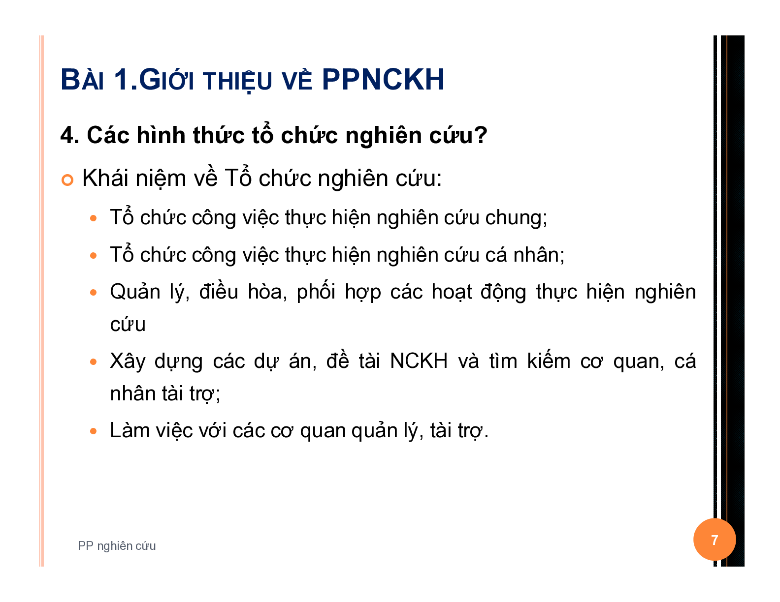 Bài giảng học phần Phương pháp nghiên cứu khoa học | Học viện Kỹ thuật Quân sự (trang 7)