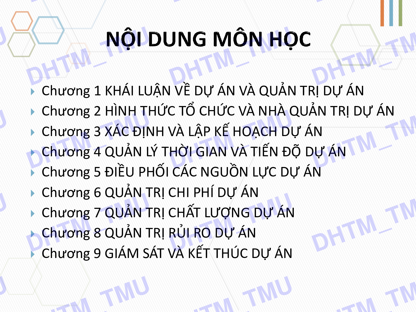 Bài giảng PPT (Power Point) học phần Quản trị dự án | SLIDE | Đại học Thương mại (trang 2)