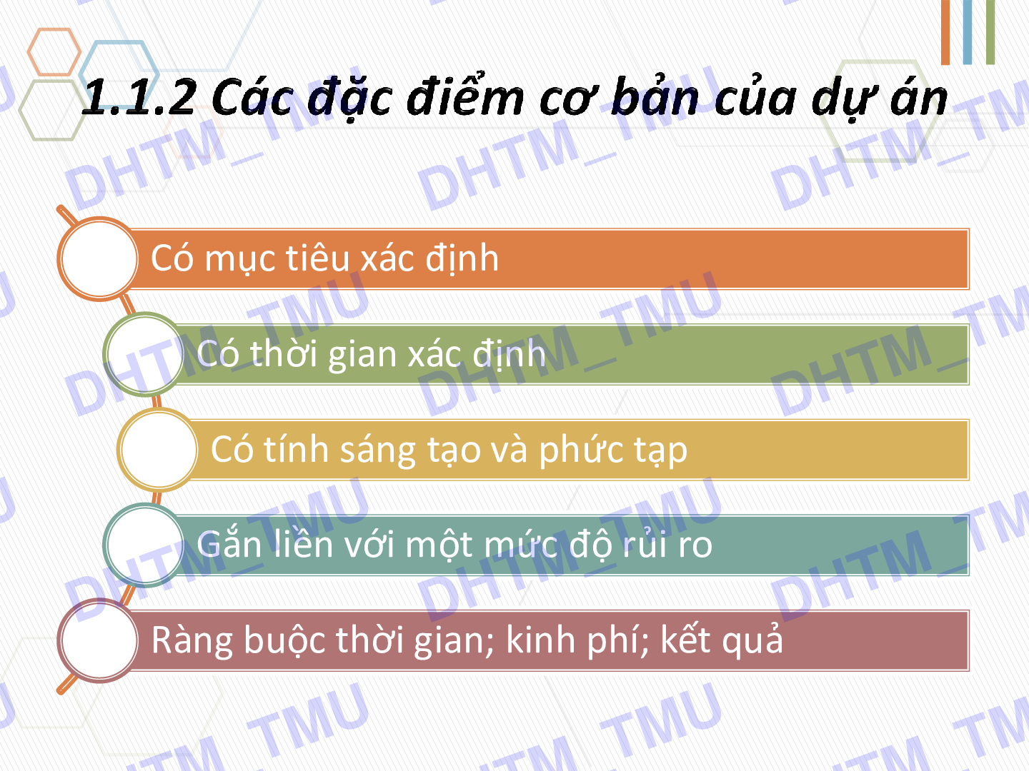 Bài giảng PPT (Power Point) học phần Quản trị dự án | SLIDE | Đại học Thương mại (trang 8)