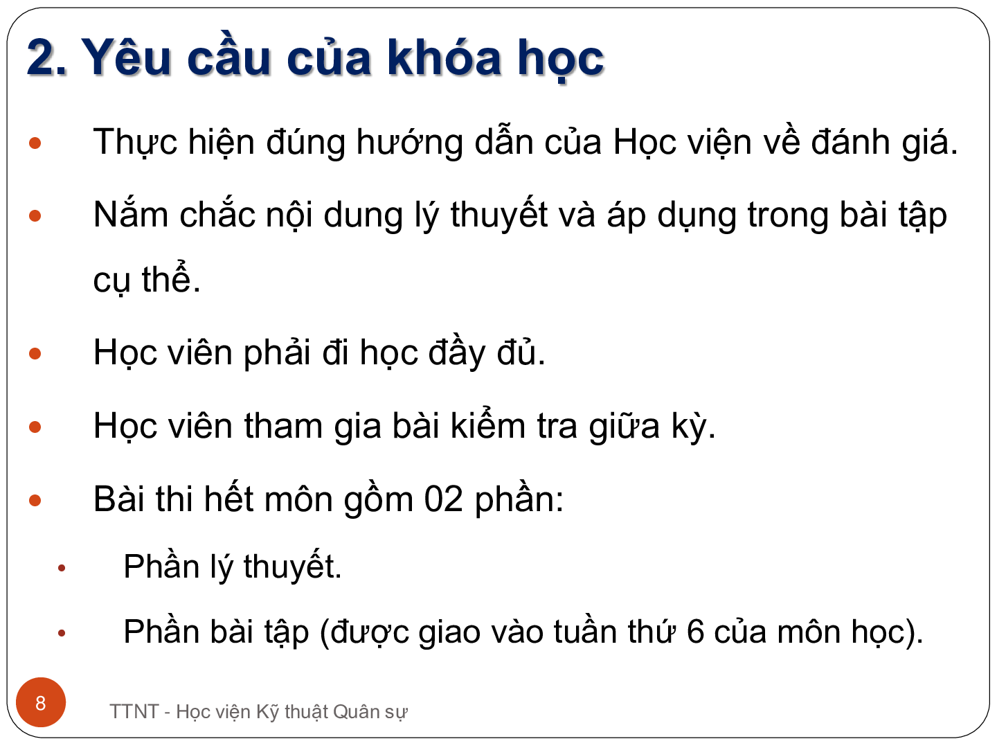 Bài giảng PPT (Power Point) học phần Nhập môn Trí tuệ nhân tạo | SLIDE | Học viện Kỹ thuật Quân sự (trang 8)