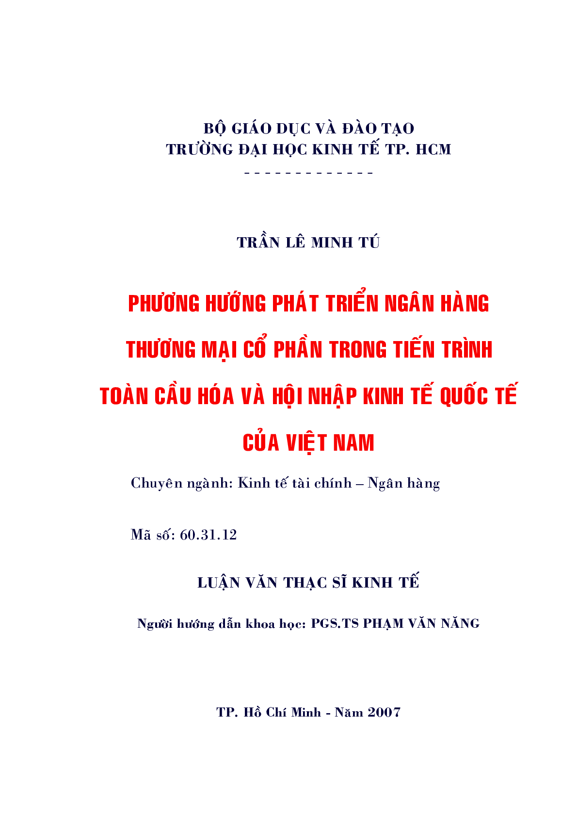 Mô hình SWOT ngân hàng trong tiến trình toàn cầu hóa và hội nhập kinh tế (trang 1)