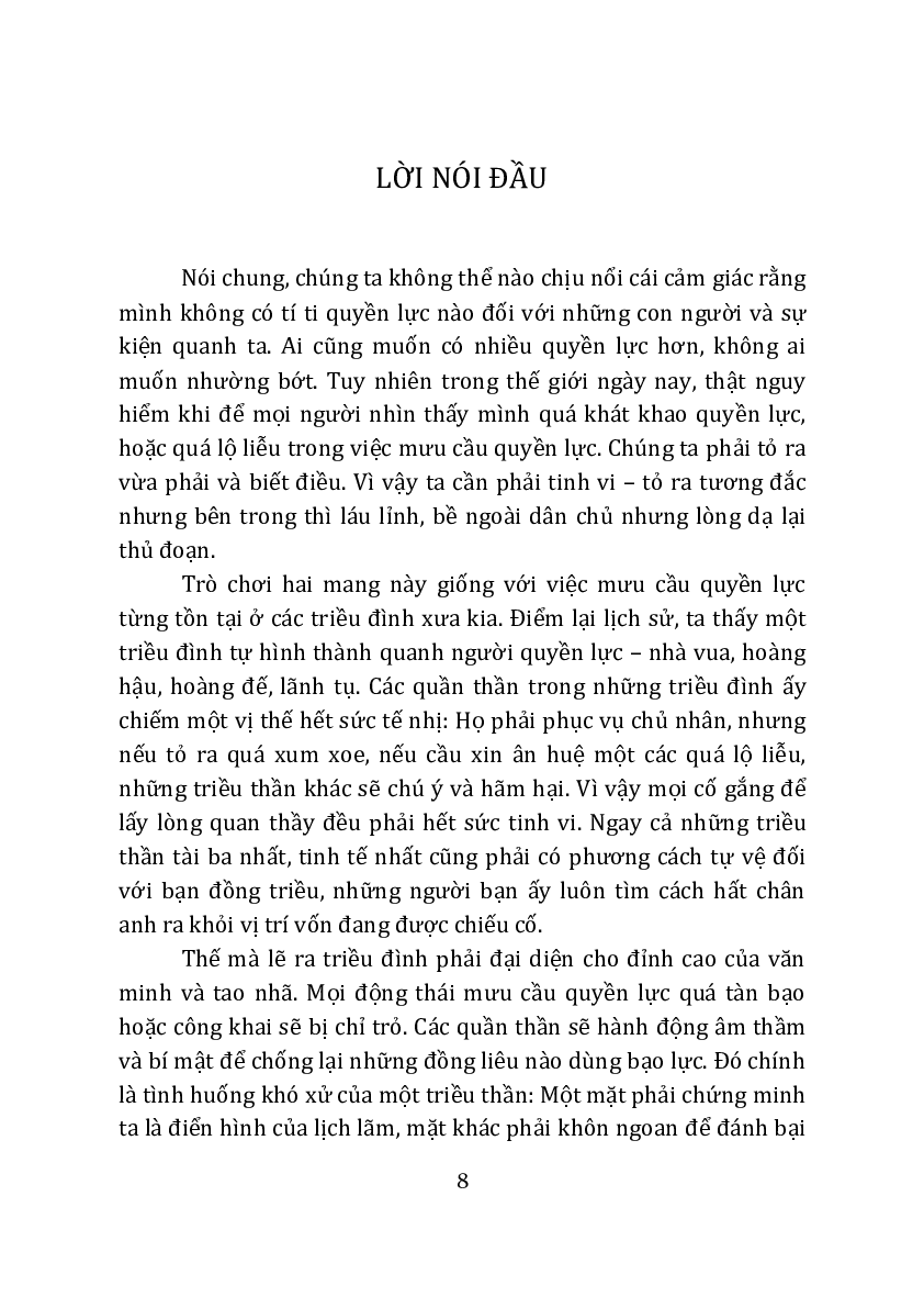 [ SÁCH ] 48 nguyên tắc chủ chốt của quyền lực - Robert Greene (trang 8)