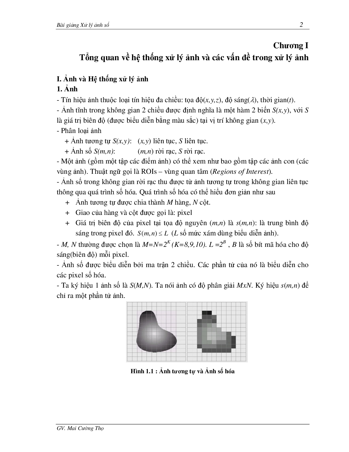 Bài giảng học phần Xử lý ảnh | Tác giả: Mai Cường Thọ (2025) (trang 2)