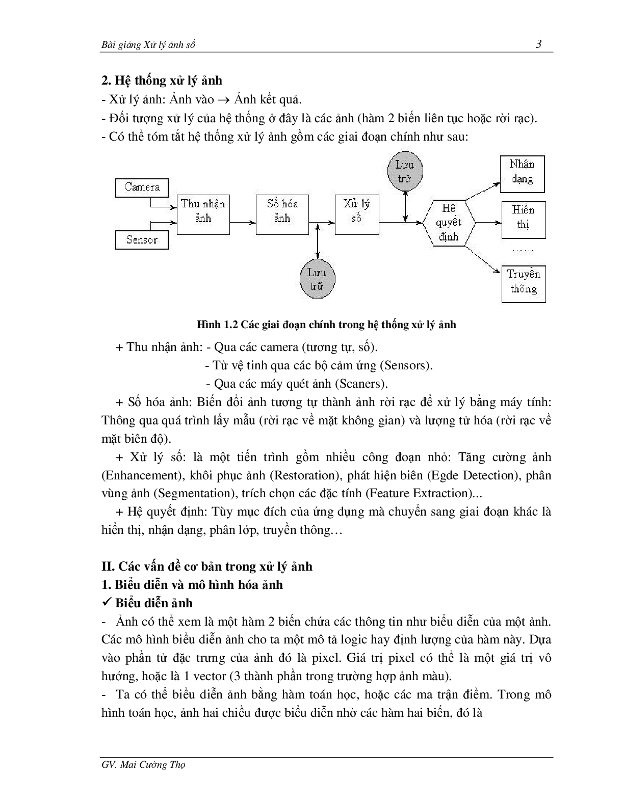 Bài giảng học phần Xử lý ảnh | Tác giả: Mai Cường Thọ (2025) (trang 3)