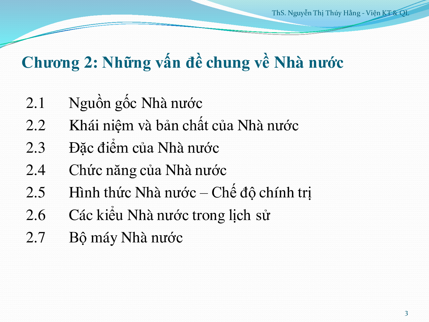 Bài giảng PPT (Power Point) học phần Pháp luật đại cương | SLIDE | HUST (trang 3)