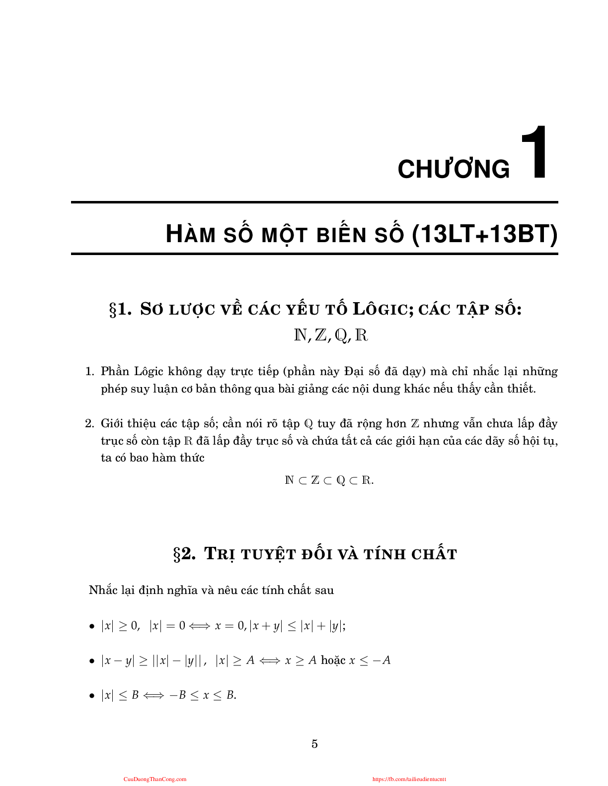 Giáo trình Giải tích 1 | Đại học Bách khoa Hà Nội (trang 6)