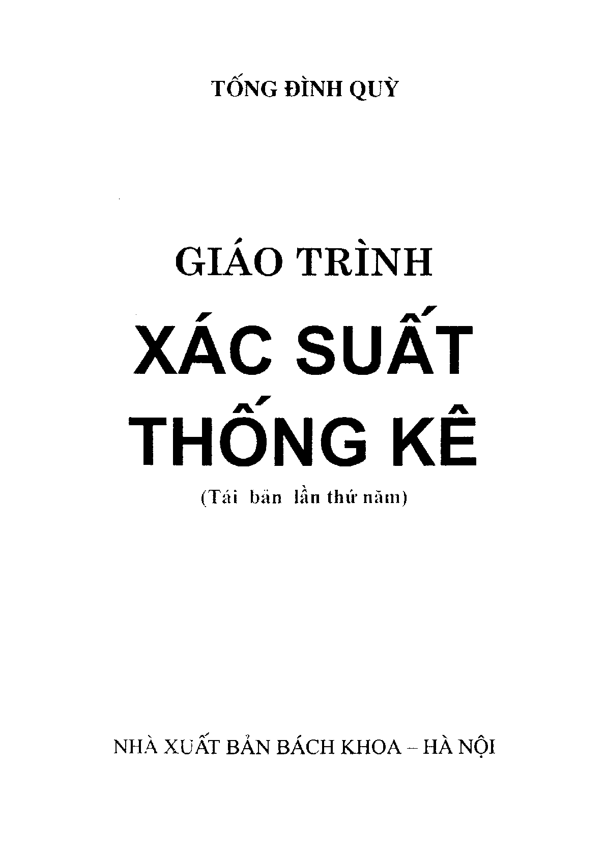 Giáo trình Xác suất thống kê | Đại học Sư Phạm Hà Nội (trang 1)