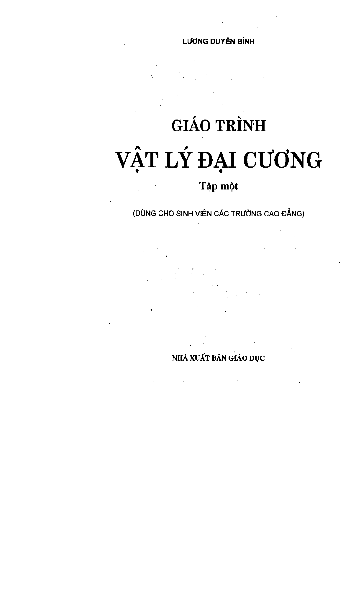 Giáo trình Vật lý đại cương 1 | Đại học Bách khoa Hà Nội (trang 2)