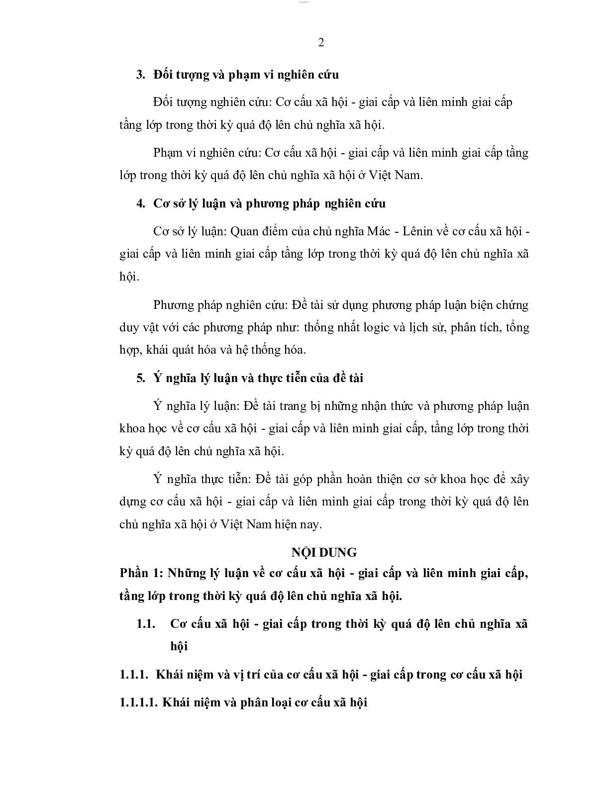 Tiểu luận Cơ cấu xã hội - giai cấp trong thời kỳ quá độ lên Chủ nghĩa xã hội | Học viện Ngân Hàng (trang 4)