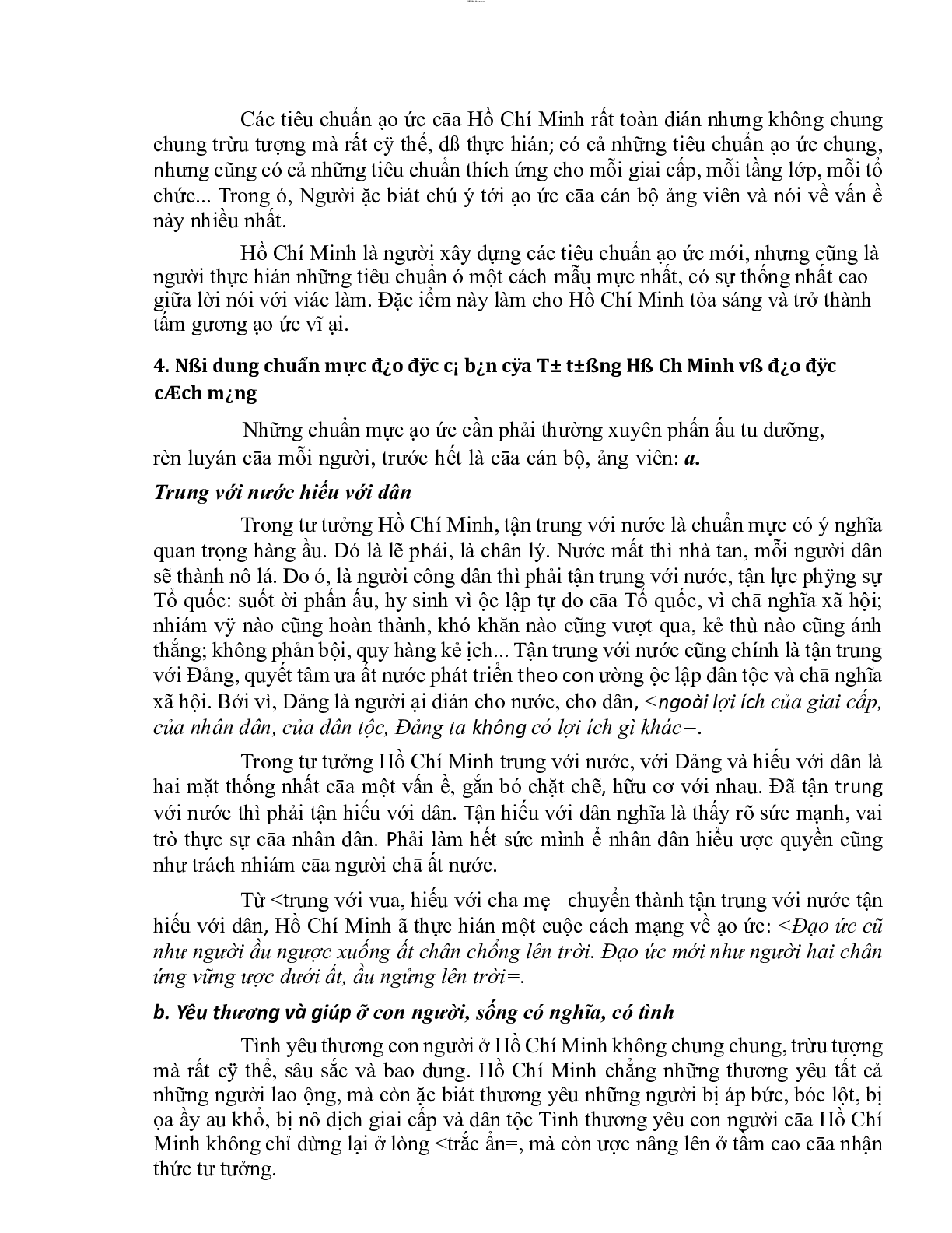 Mẫu Tiểu luận Tư tưởng Hồ Chí Minh về đạo đức | PDF | Đại học Thương Mại (trang 8)