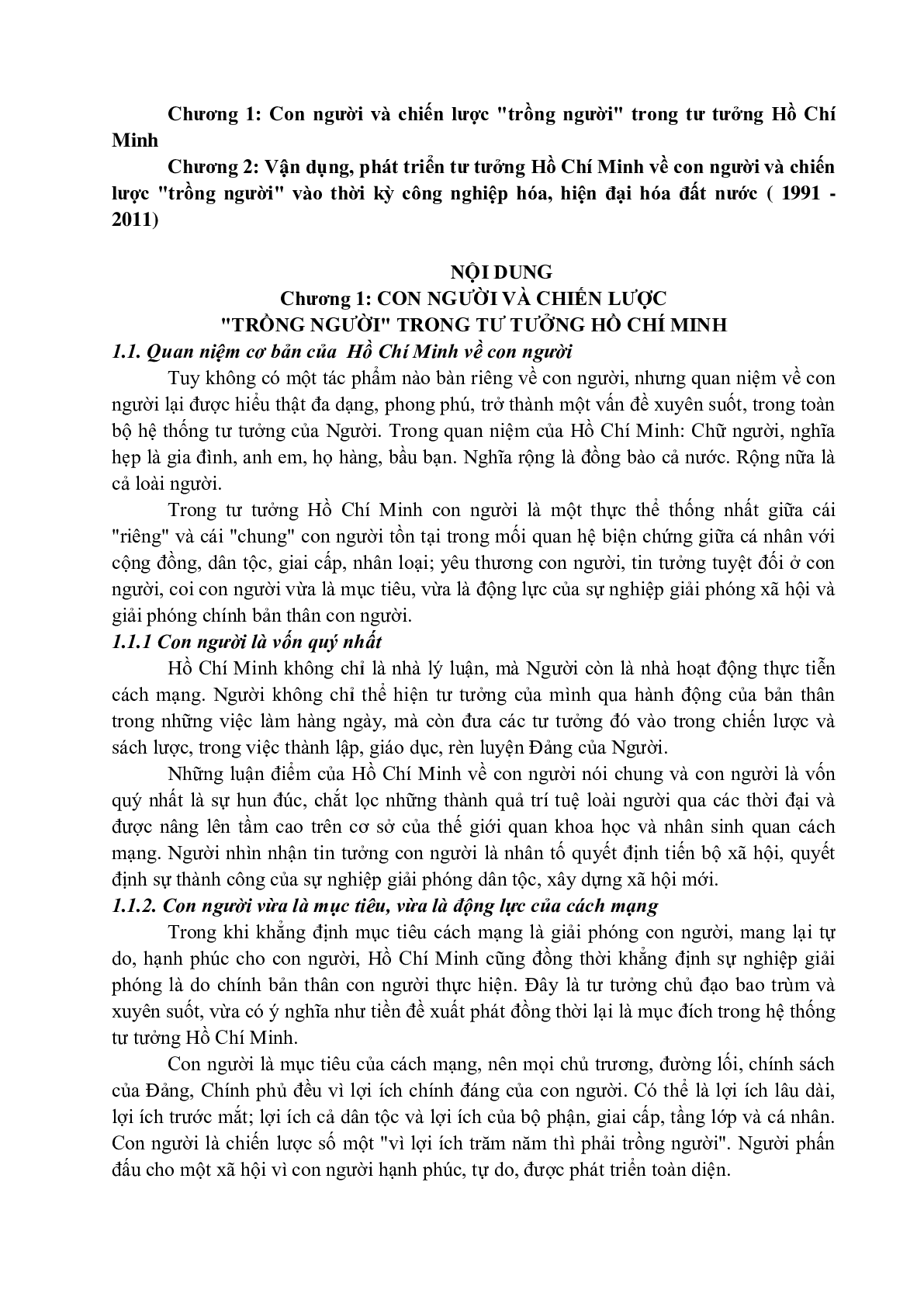 Mẫu tiểu luận Tư tưởng Hồ Chí Minh về con người | PDF | Trường Đại học Khoa Học Xã Hội Và Nhân Văn (trang 5)