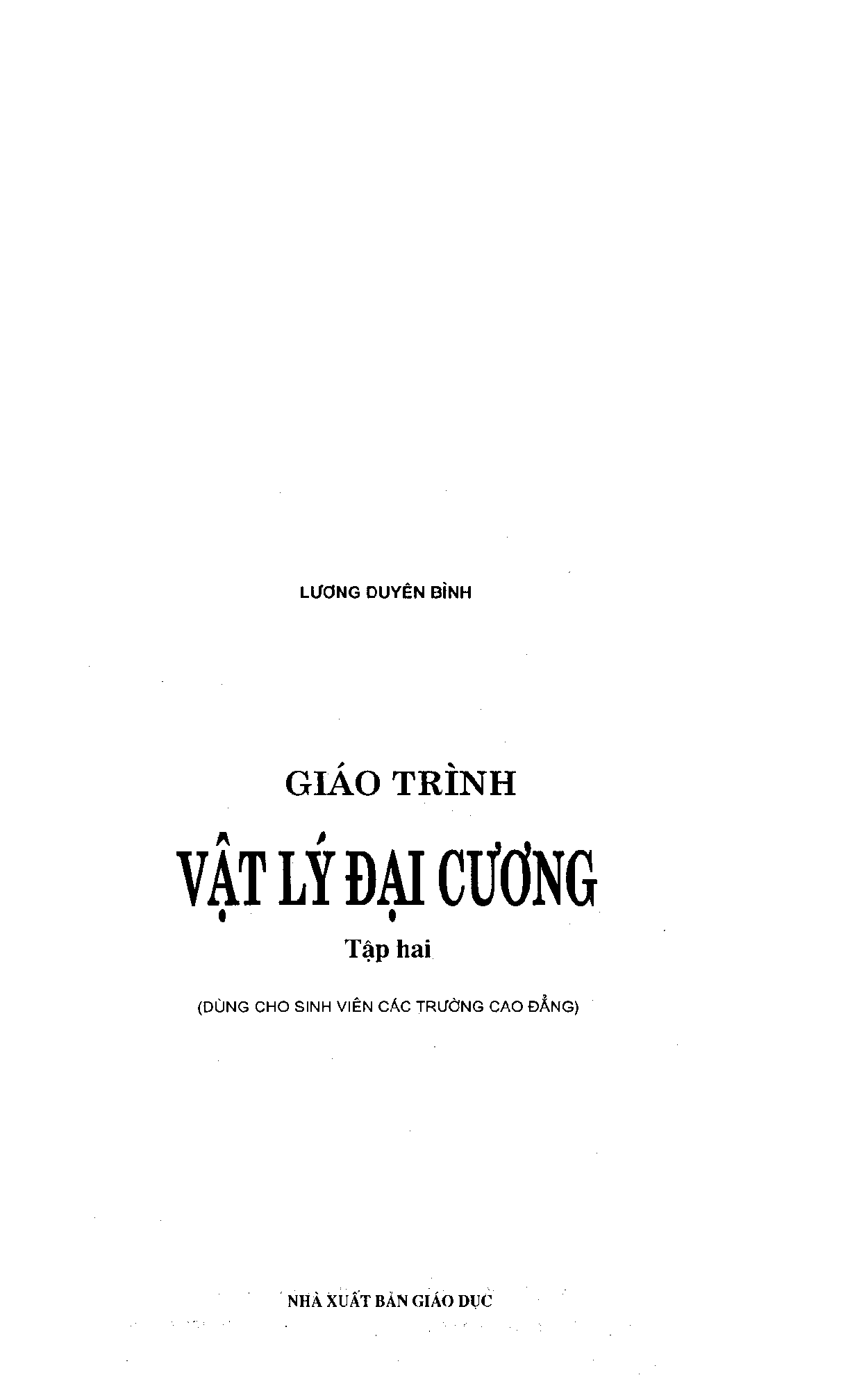 Giáo trình Vật lý đại cương 2 | Đại học Bách khoa Hà Nội (trang 2)