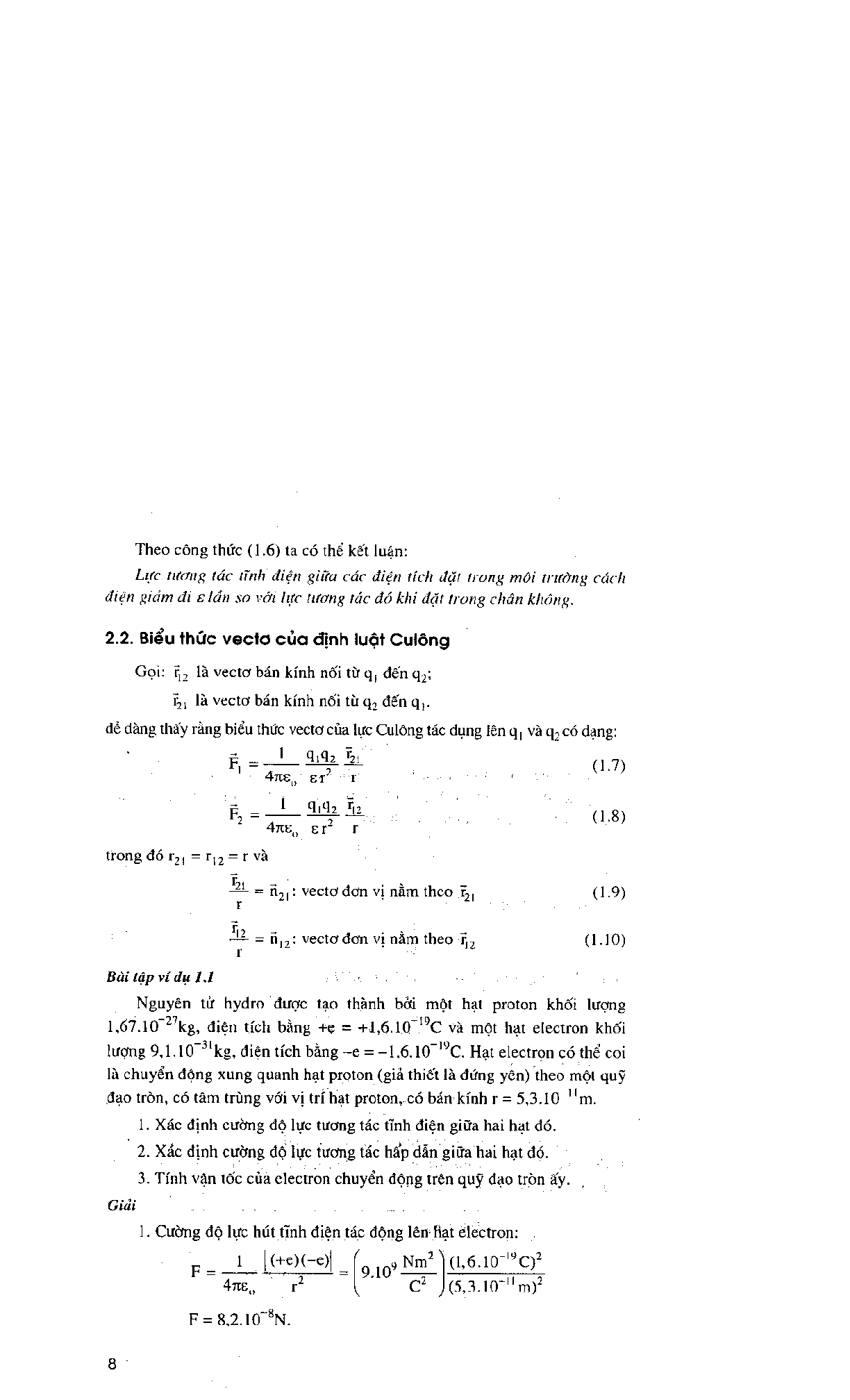 Giáo trình Vật lý đại cương 2 | Đại học Bách khoa Hà Nội (trang 8)