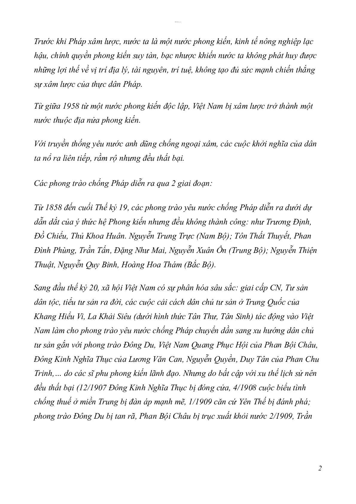 56 câu hỏi tự luận ôn tập học phần Tư tưởng Hồ Chí Minh | Đại Học Đà Nẵng (2025) (trang 2)