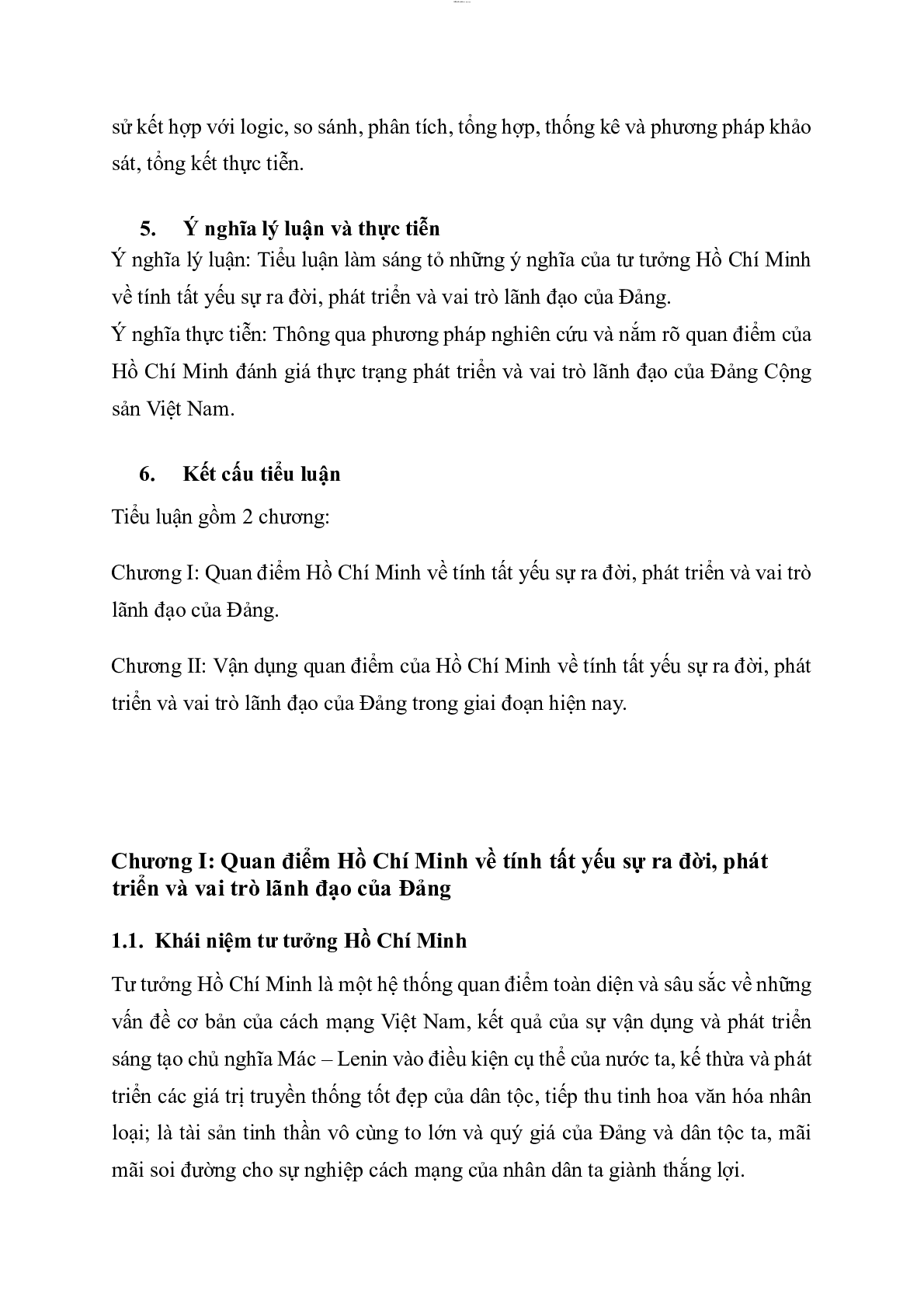 Mẫu tiểu luận Tư tưởng Hồ Chí Minh về Đảng Cộng Sản Việt Nam | PDF | Học Viện Báo Chí và Tuyên Truyền (trang 3)