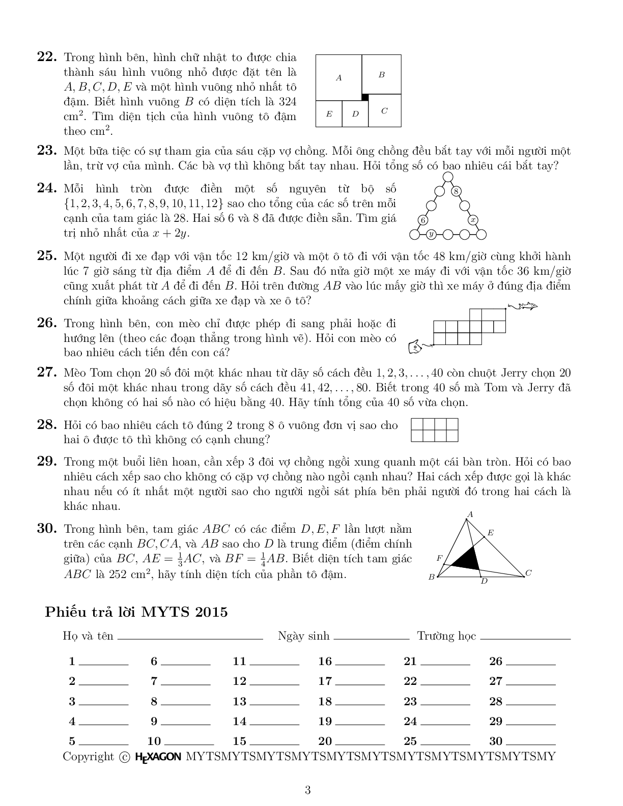 Đề thi MYTS 2015 | PDF (trang 3)