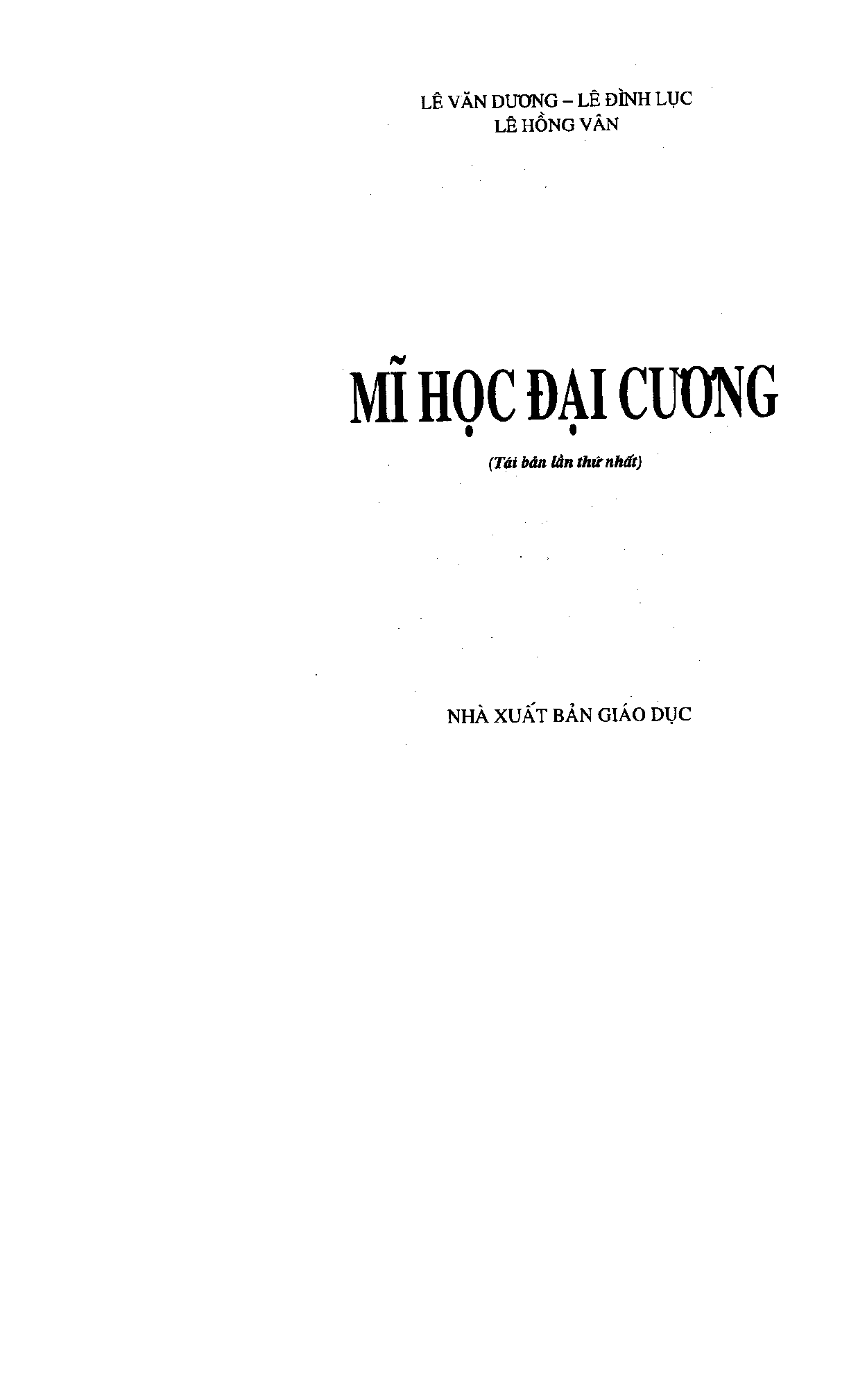 Giáo trình môn Mĩ học đại cương | PDF (2025) (trang 2)