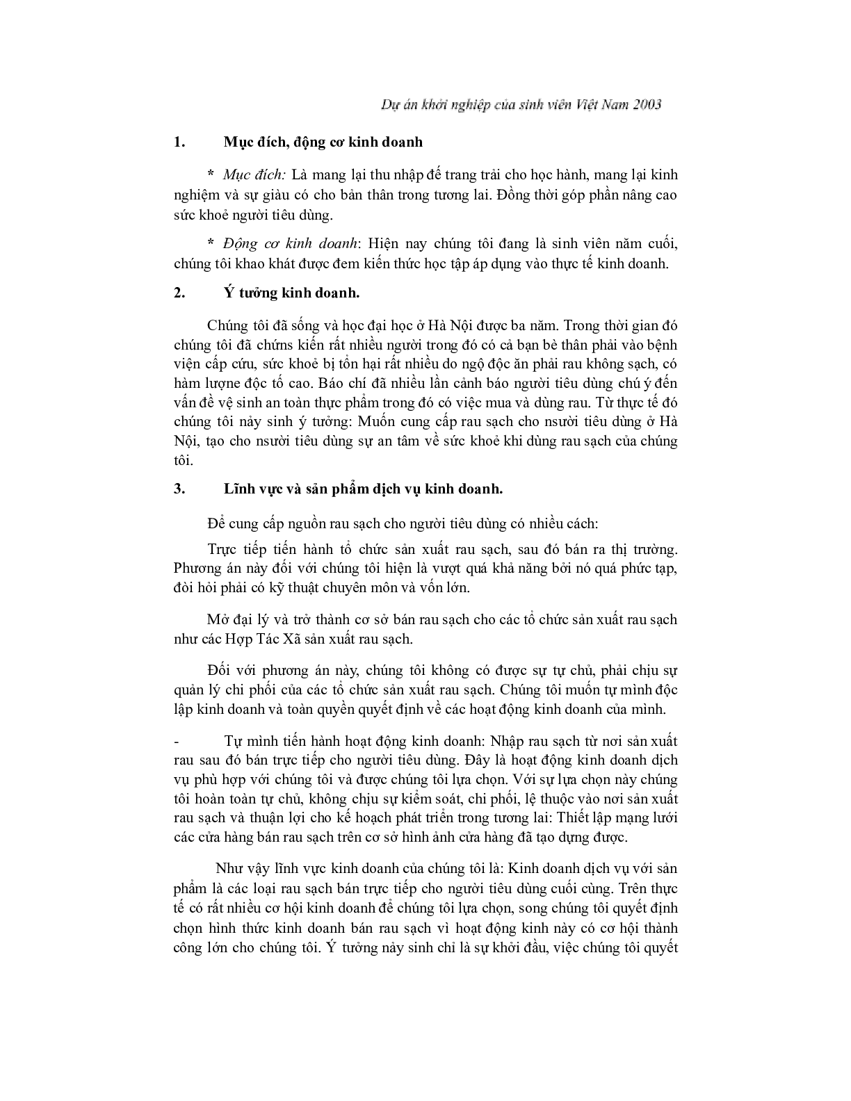 Đề án kinh doanh | PDF (trang 2)