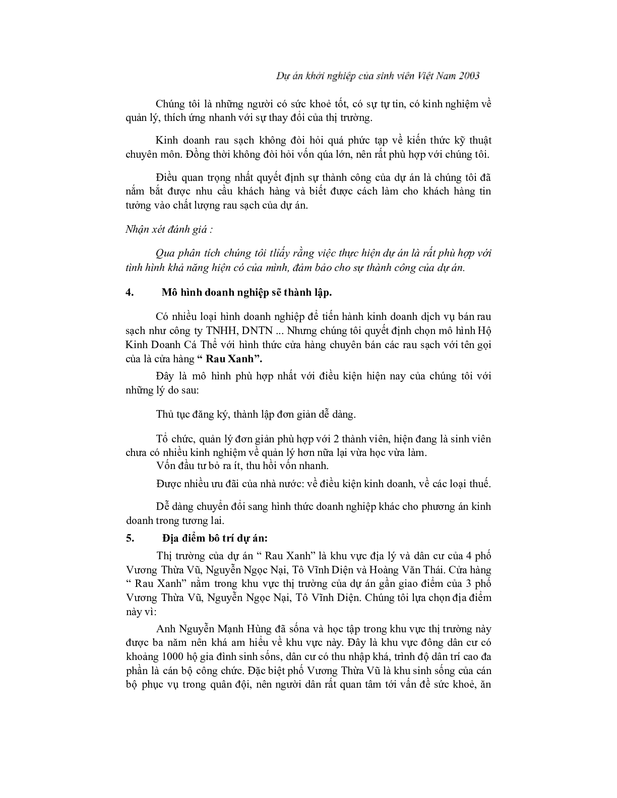 Đề án kinh doanh | PDF (trang 4)