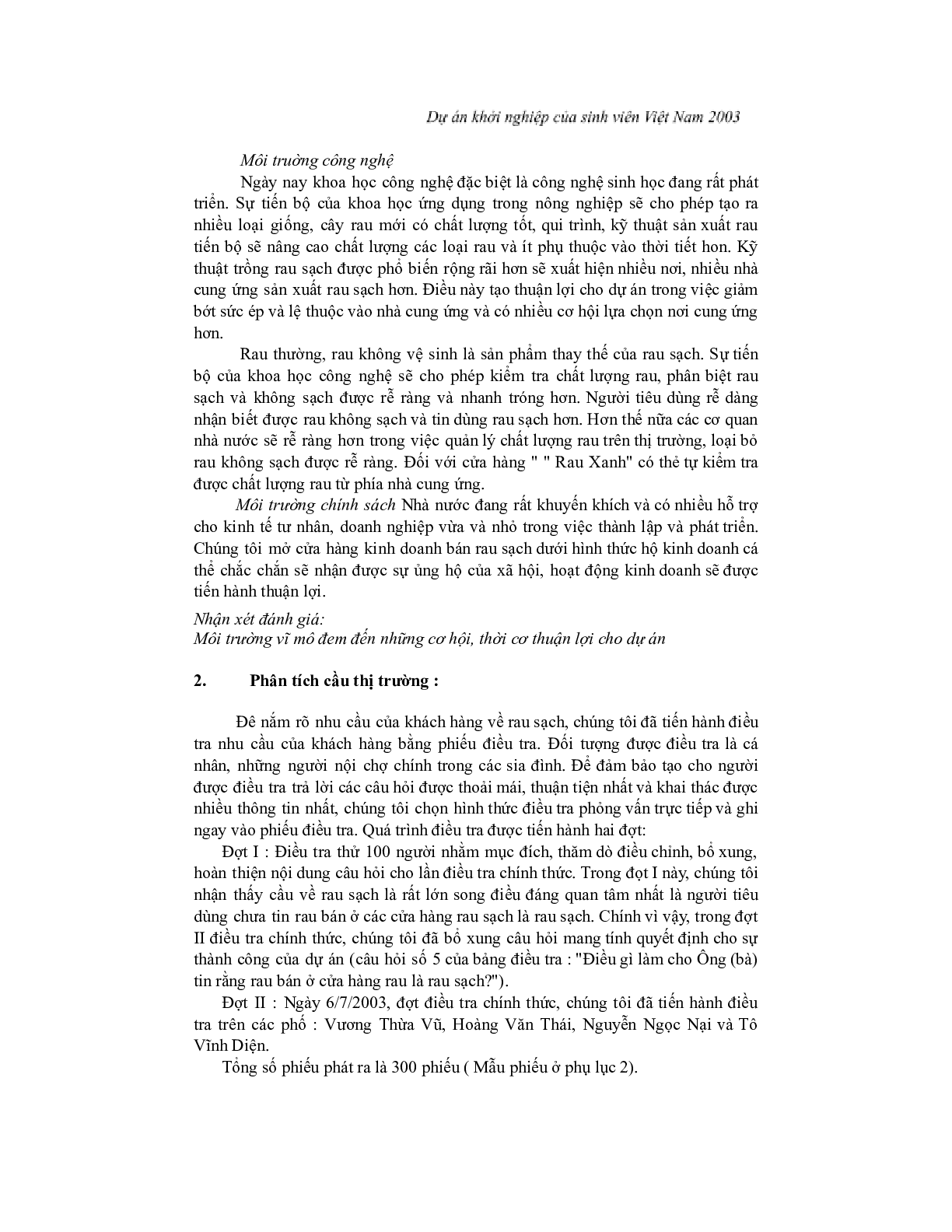 Đề án kinh doanh | PDF (trang 6)