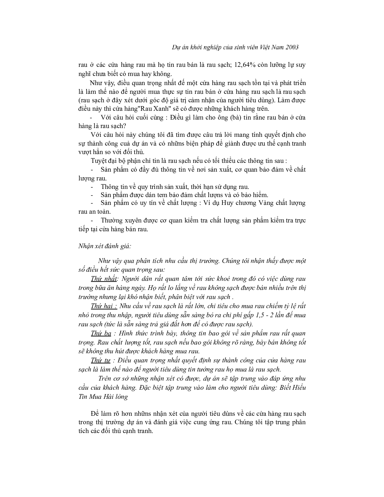 Đề án kinh doanh | PDF (trang 8)