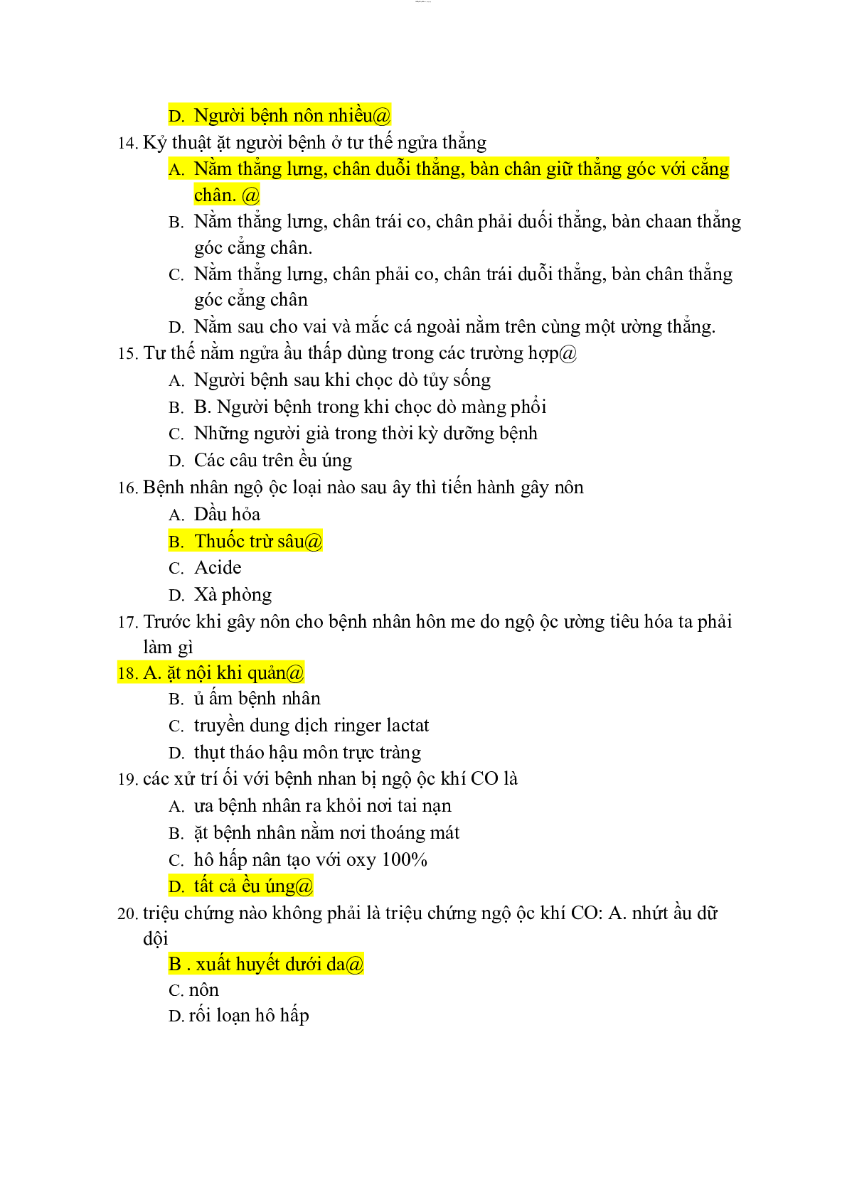 Trắc nghiệm điều dưỡng cơ bản | PDF (2025) (trang 3)