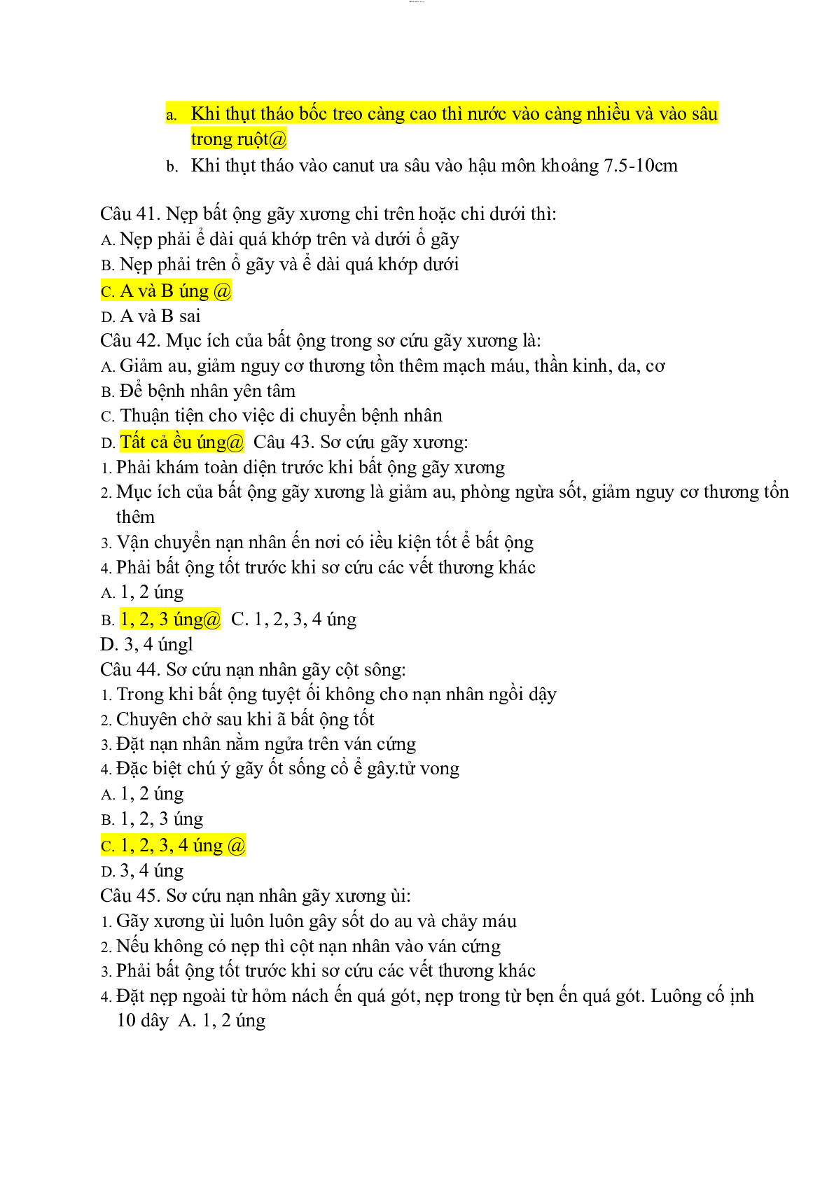 Trắc nghiệm điều dưỡng cơ bản | PDF (2025) (trang 7)