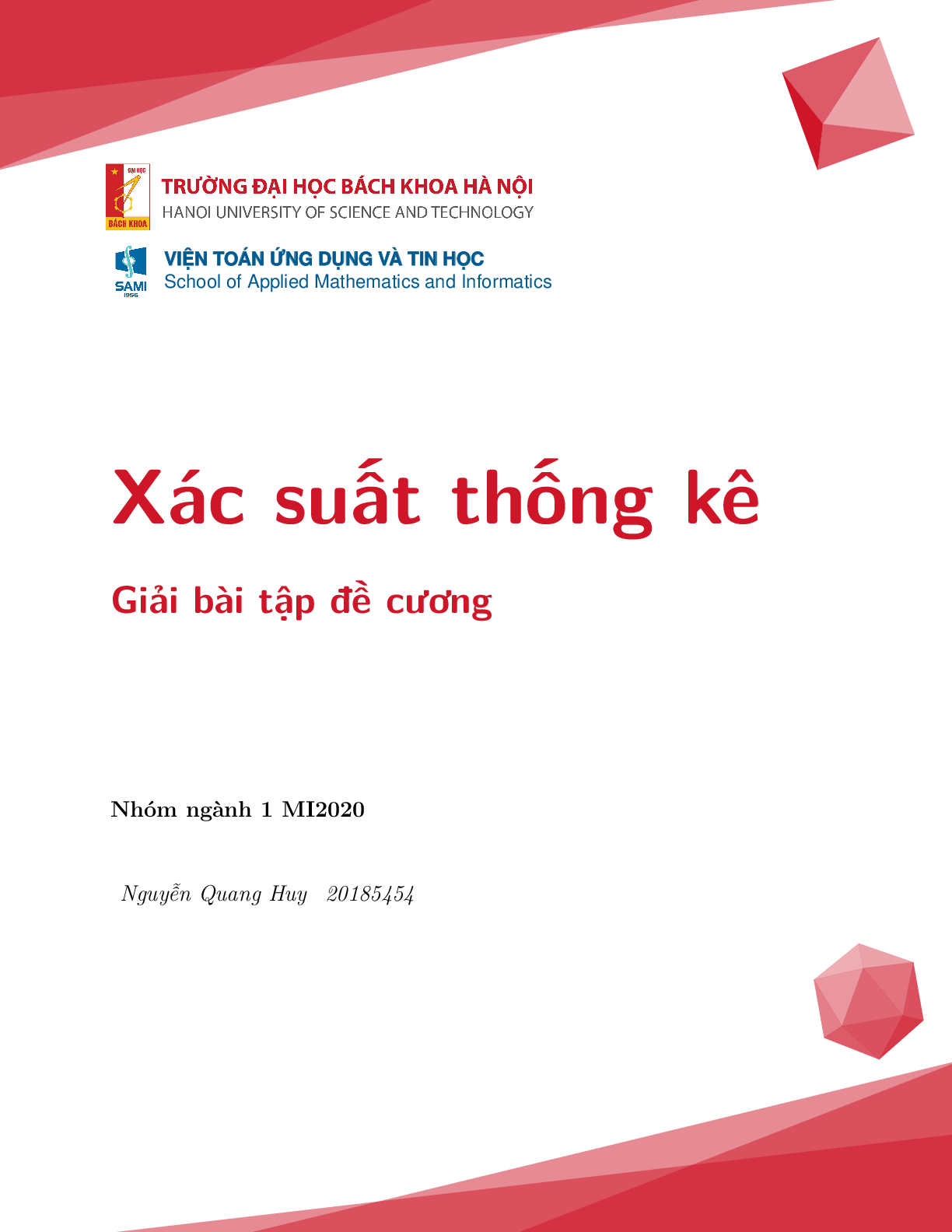 TOP 120 câu hỏi, bài tập học phần Xác suất thống kê (có đáp án) (trang 1)