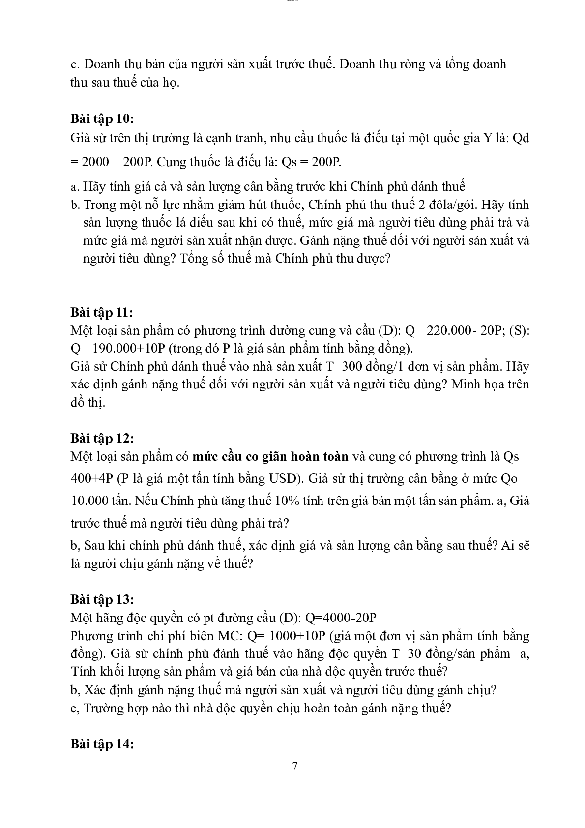 Câu hỏi bài tập Tài chính công | Học viện Ngân Hàng (2025) (trang 4)