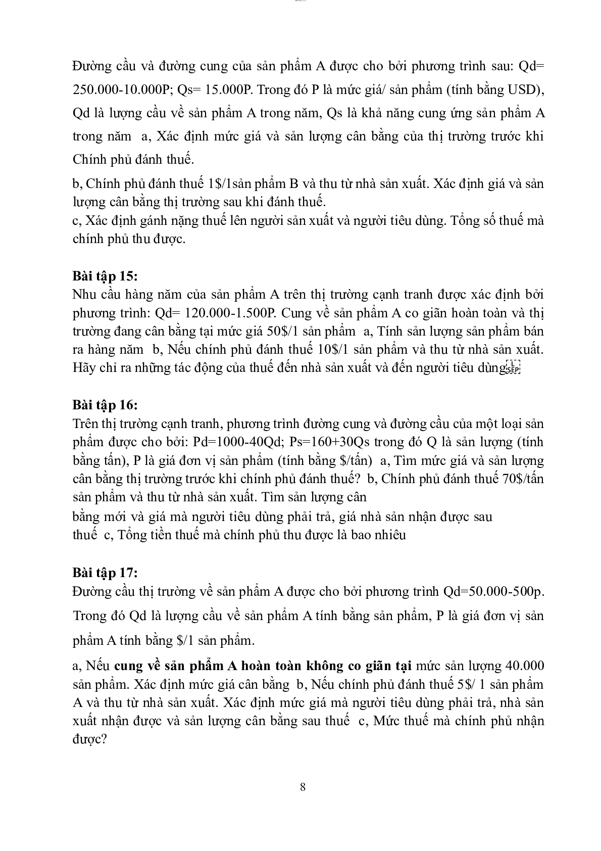 Câu hỏi bài tập Tài chính công | Học viện Ngân Hàng (2025) (trang 5)