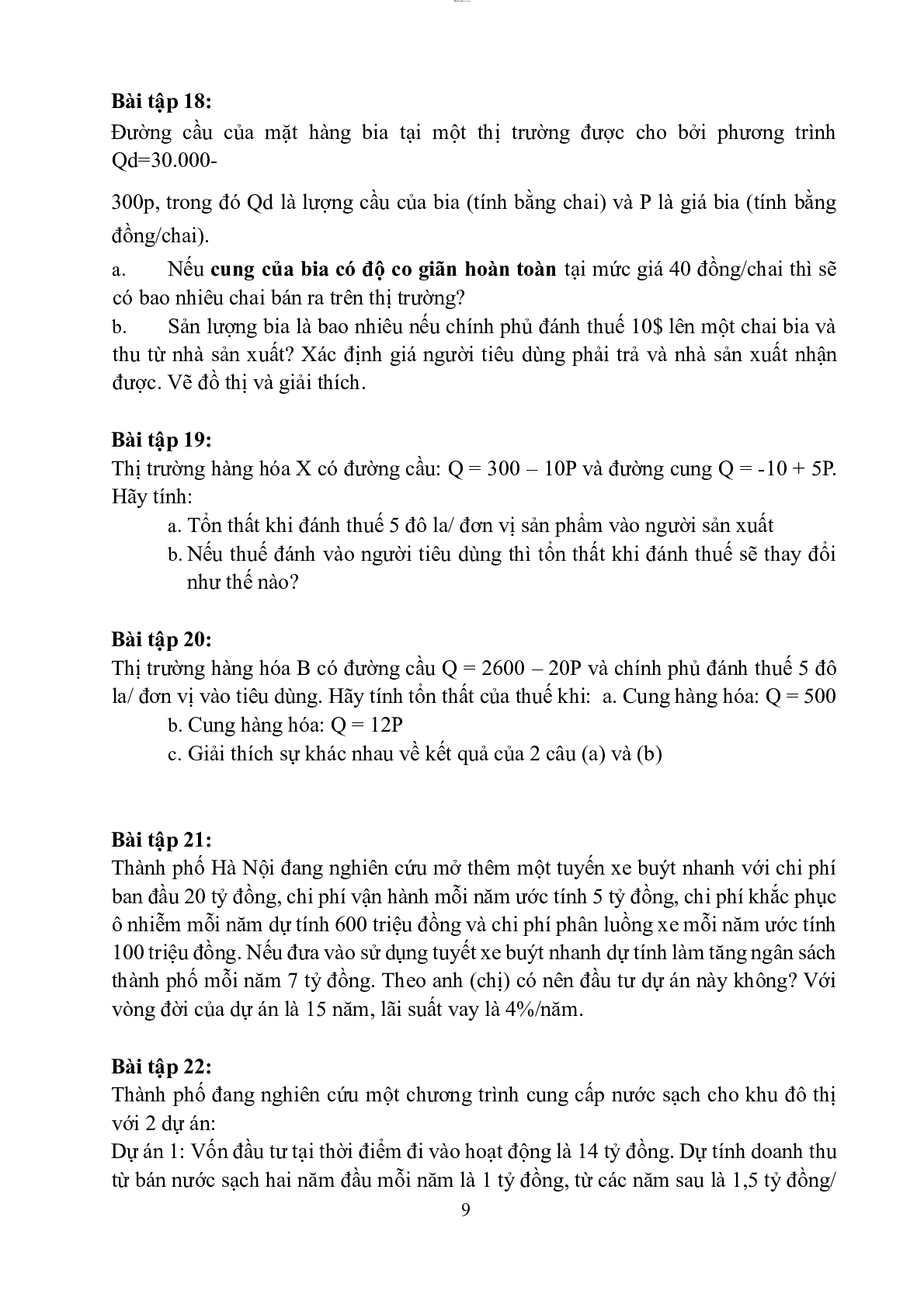 Câu hỏi bài tập Tài chính công | Học viện Ngân Hàng (2025) (trang 6)