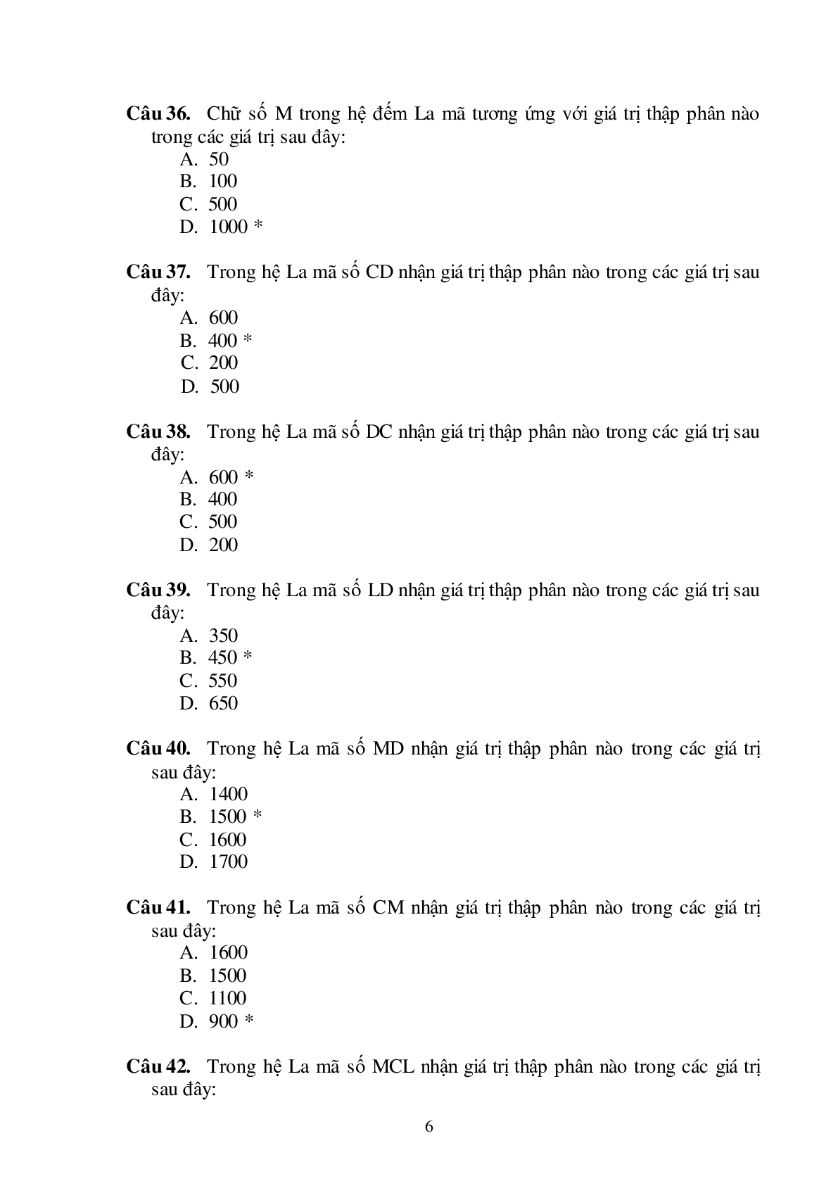 Top 500 câu hỏi trắc nghiệm Kiến trúc máy tính | PTIT, HUST (2025) (trang 7)